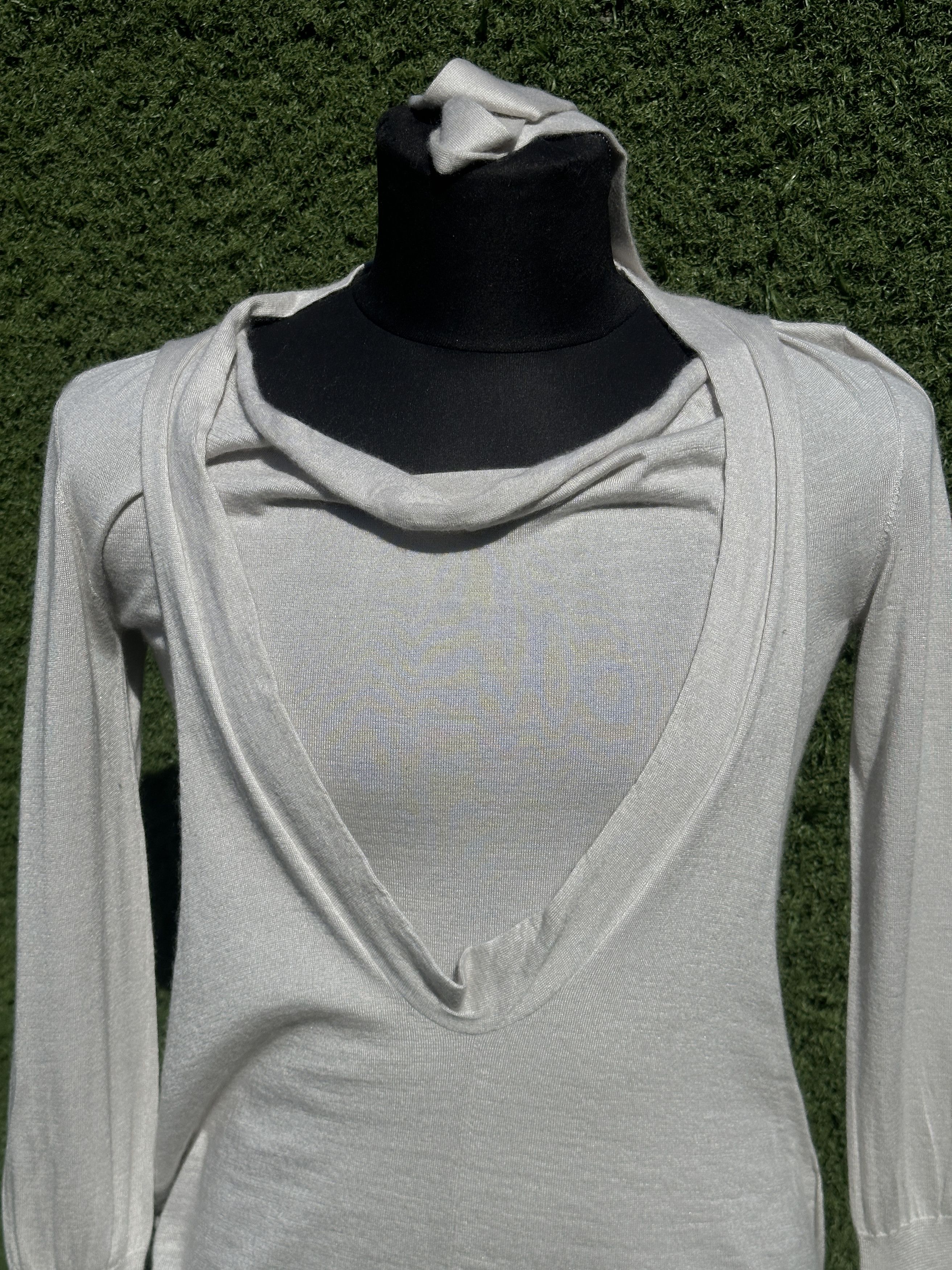 Brunello Cucinelli Brunello Cucinelli Cashmere Silk Layered Wrap Sweater S M Size M / US 6-8 / IT 42-44 - 6 Thumbnail