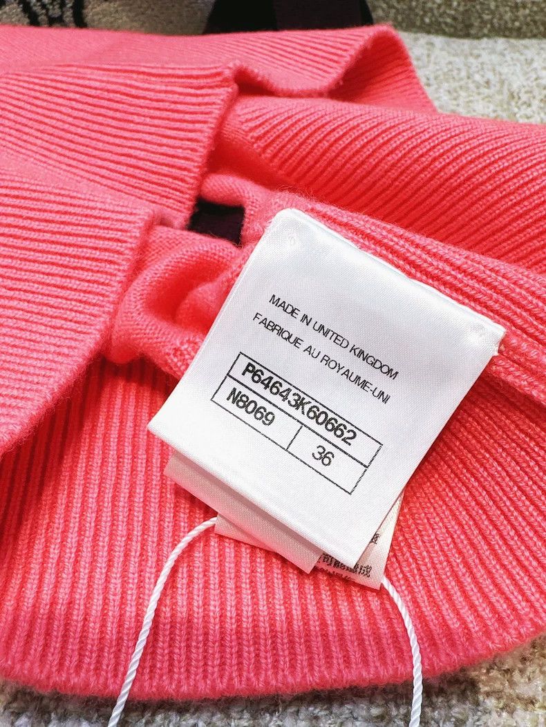 Chanel Chanel 20A Kangpeng Street Pink Patch Brown Edge Long Slee Size XS / US 0-2 / IT 36-38 - 5 Thumbnail