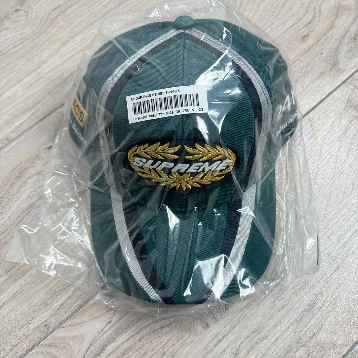 Hypebeast Supreme Endurance Series 6-Panel Green/Golden Hat FW24 Size ONE SIZE - 4 Thumbnail