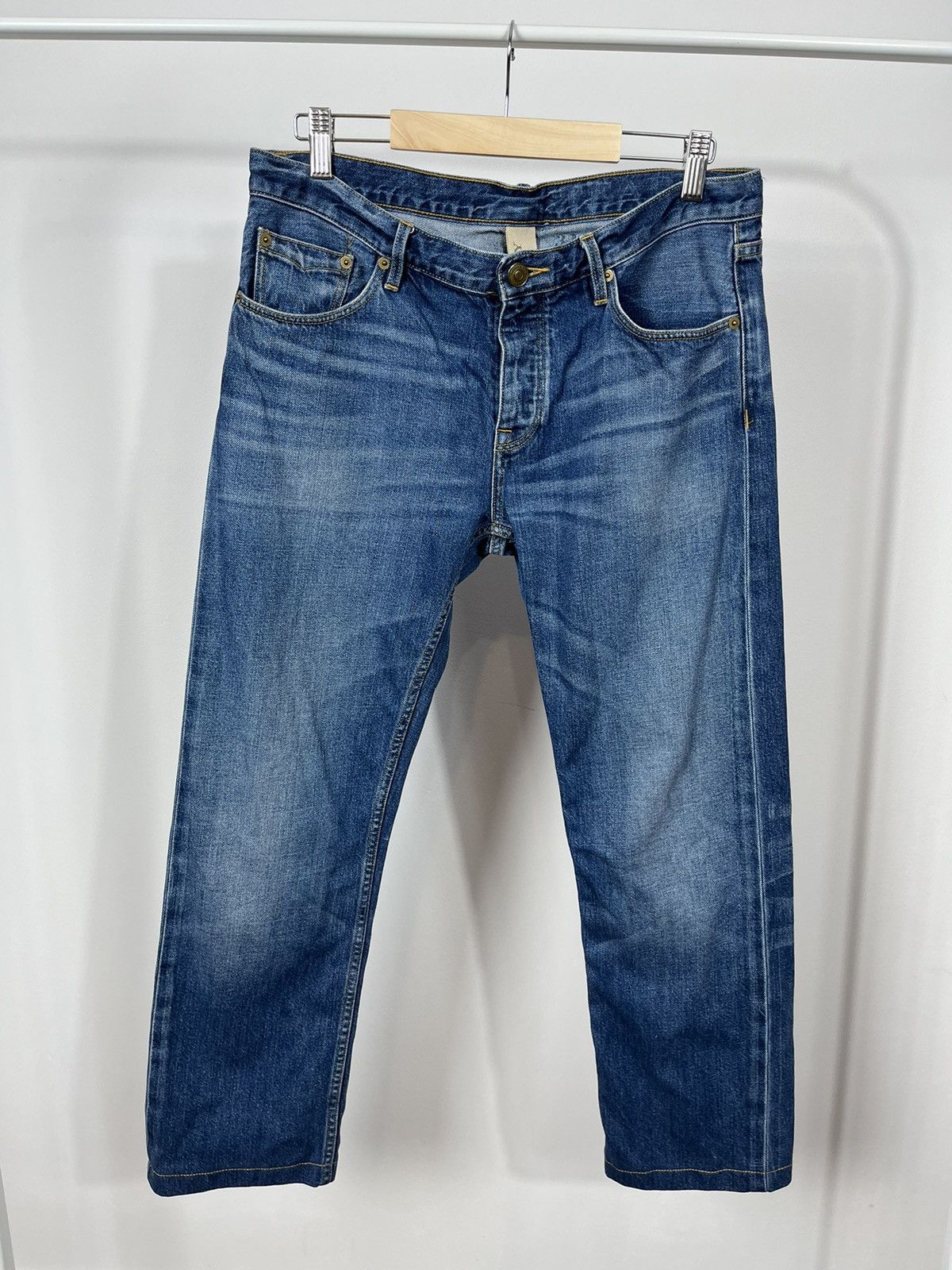 Burberry × Vintage Vintage Burberry Brit Jeans with metal logo Size US 31 - 1 Thumbnail