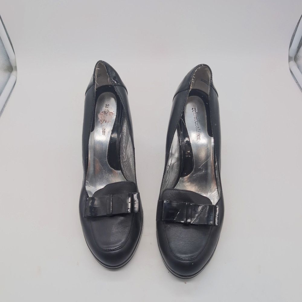 Naturalizer Naturalizer Mischief Sz 10 Bow Toe Black Women's Heels Size US 10 / IT 40 - 4 Thumbnail