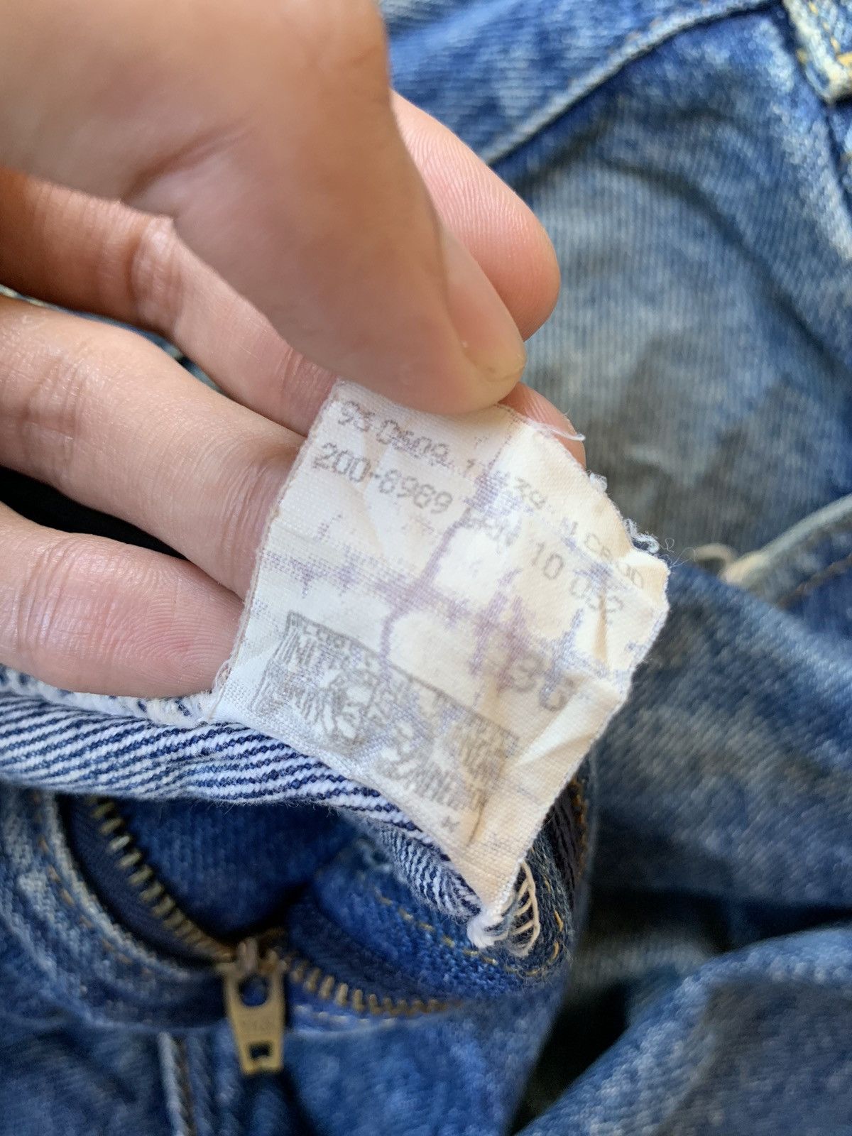 Lee × Vintage Vintage Lee Distressed Denim Size US 32 / EU 48 - 11 Thumbnail