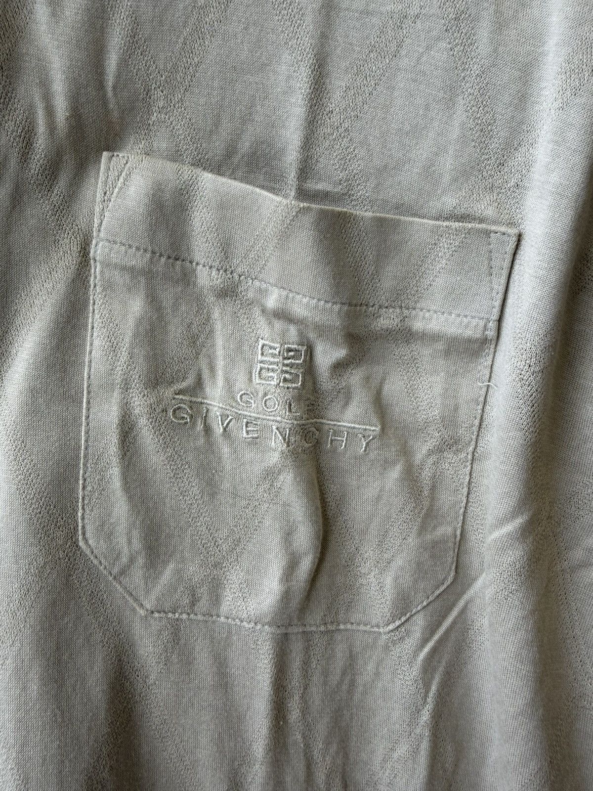 Givenchy Drop! Vintage 90s GIVENCHY Long Sleeve Polo Shirt Beige L Size US L / EU 52-54 / 3 - 5 Thumbnail