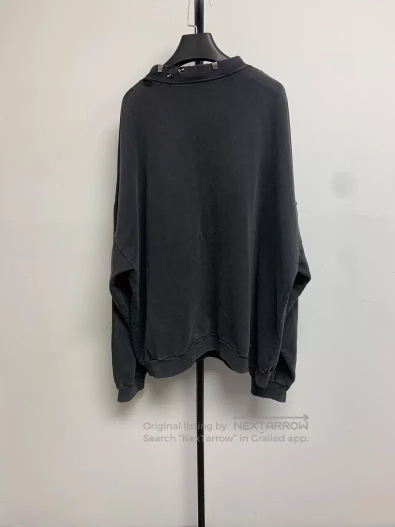 Balenciaga Balenciaga Solid Color Perforated Metal Accessory Round Ne Size US XL / EU 56 / 4 - 2 Thumbnail