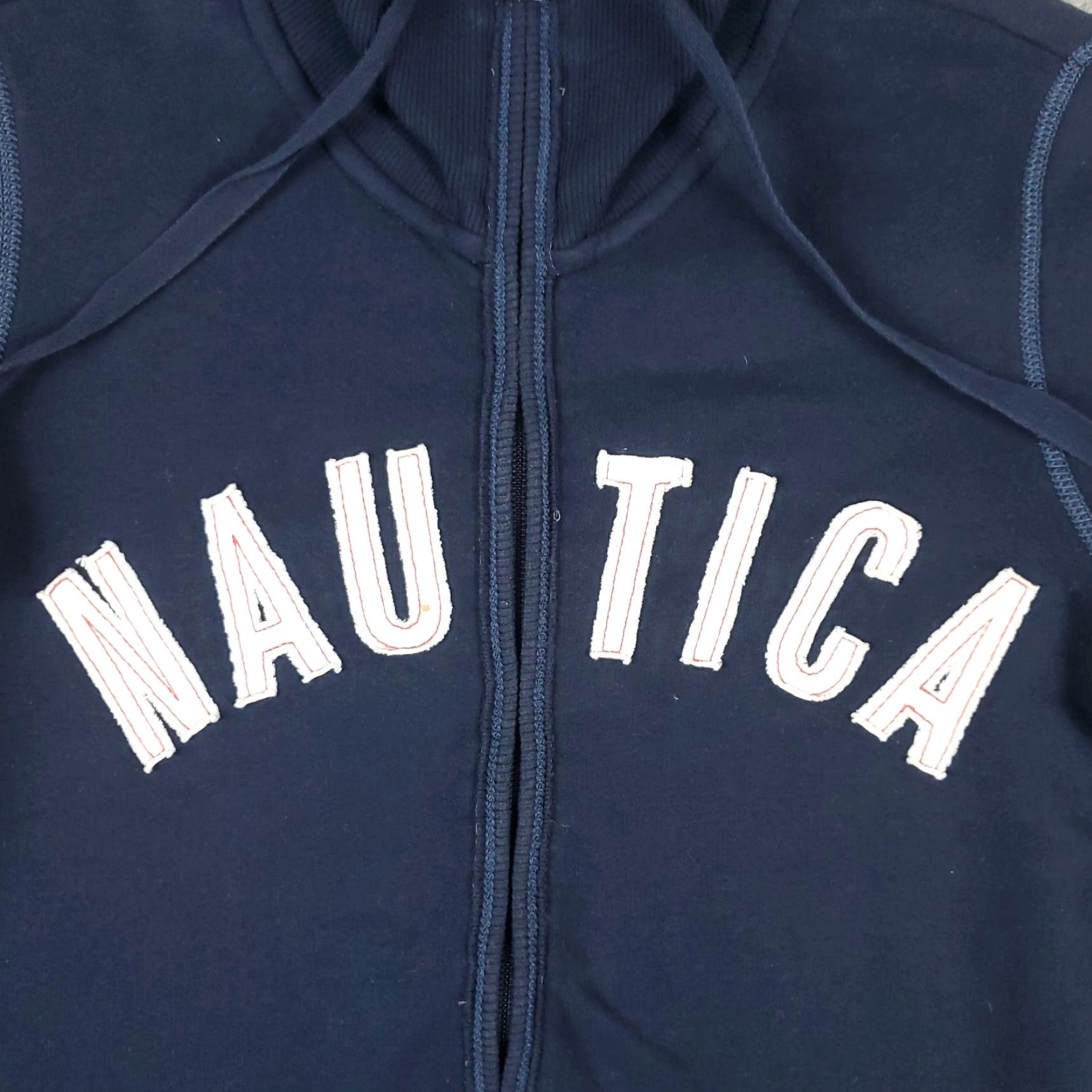 Nautica Nautica Jacket Mens Size Small Blue Knit Casual Full Zip Up Sweater * Size US S / EU 44-46 / 1 - 2 Thumbnail