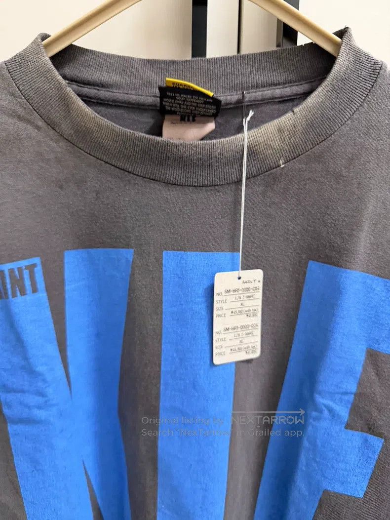 Saint Michael Saint Michael Recorder Washed Long Sleeve Size US XL / EU 56 / 4 - 3 Thumbnail