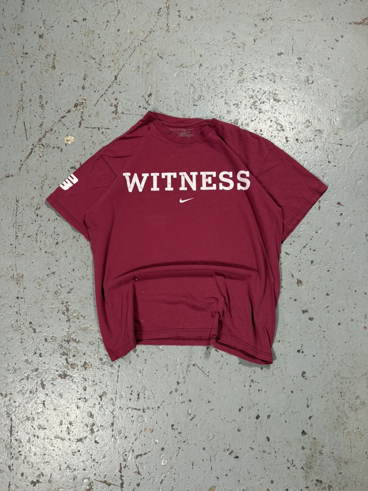 Nike Vintage Thrashed Nike Witness College Tee Size US M / EU 48-50 / 2 - 1 Thumbnail