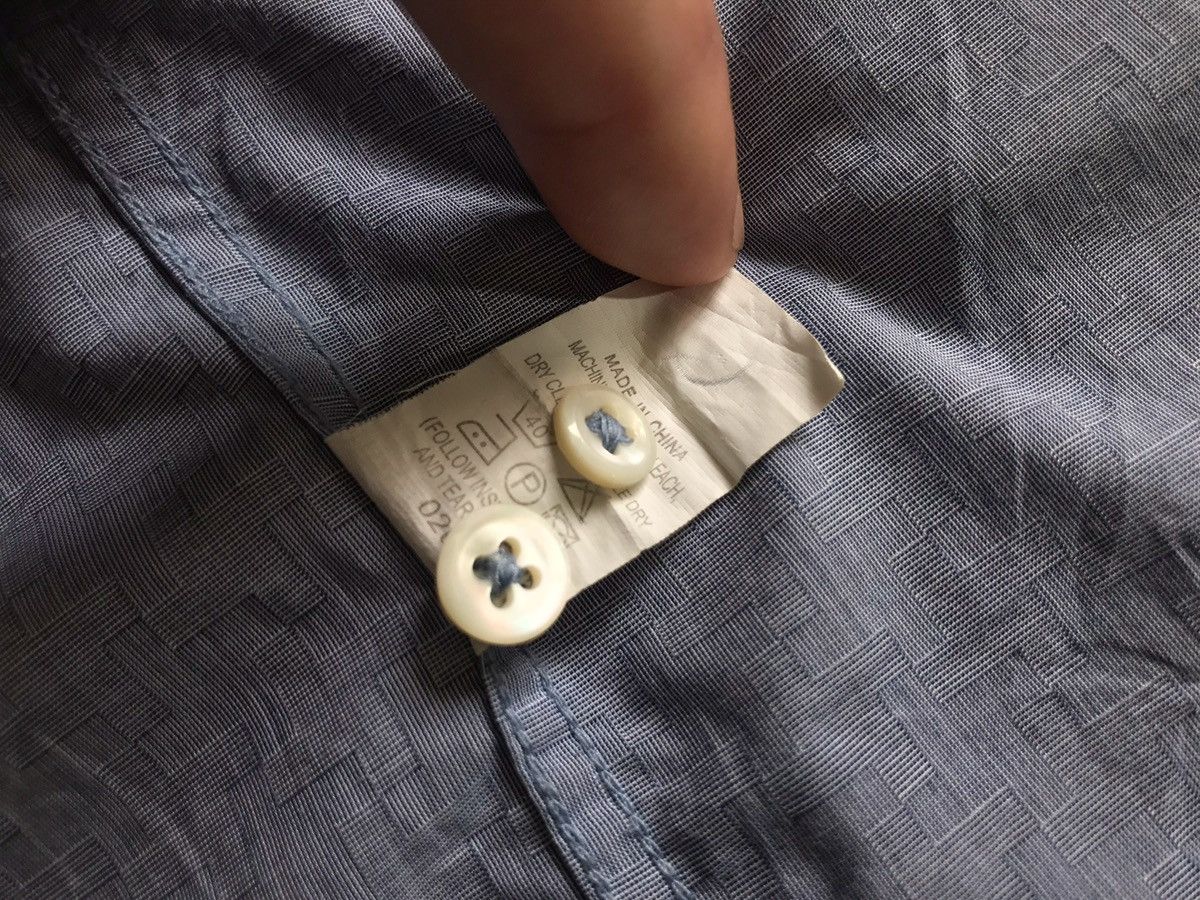 Balmain Balmain Paris mens shirt button down dress long sleeve blue Size US L / EU 52-54 / 3 - 10 Thumbnail