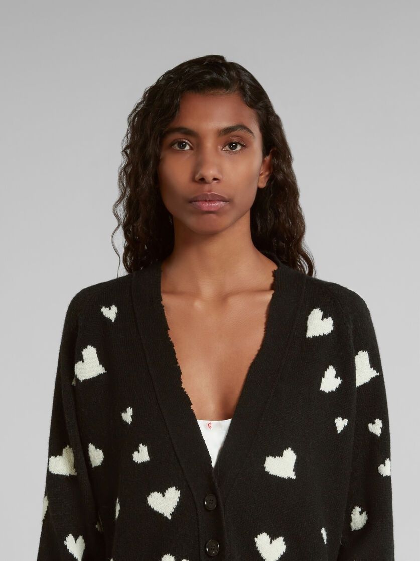 Marni o1w1db10824 Wool Cardigan in Black Size XL / US 12-14 / IT 48-50 - 4 Thumbnail