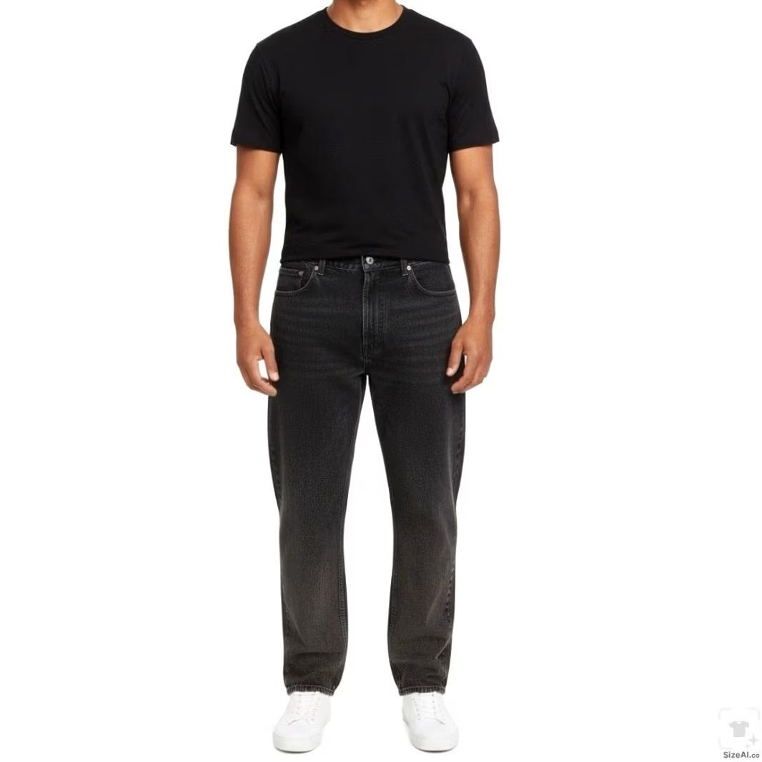 Levi's Levi's 550 Jeans Mens 40x32 Black Charcoal Wash Relaxed Denim Zip Fly Tapered 5-Pocket Logo Size US 40 / EU 56 - 4 Thumbnail