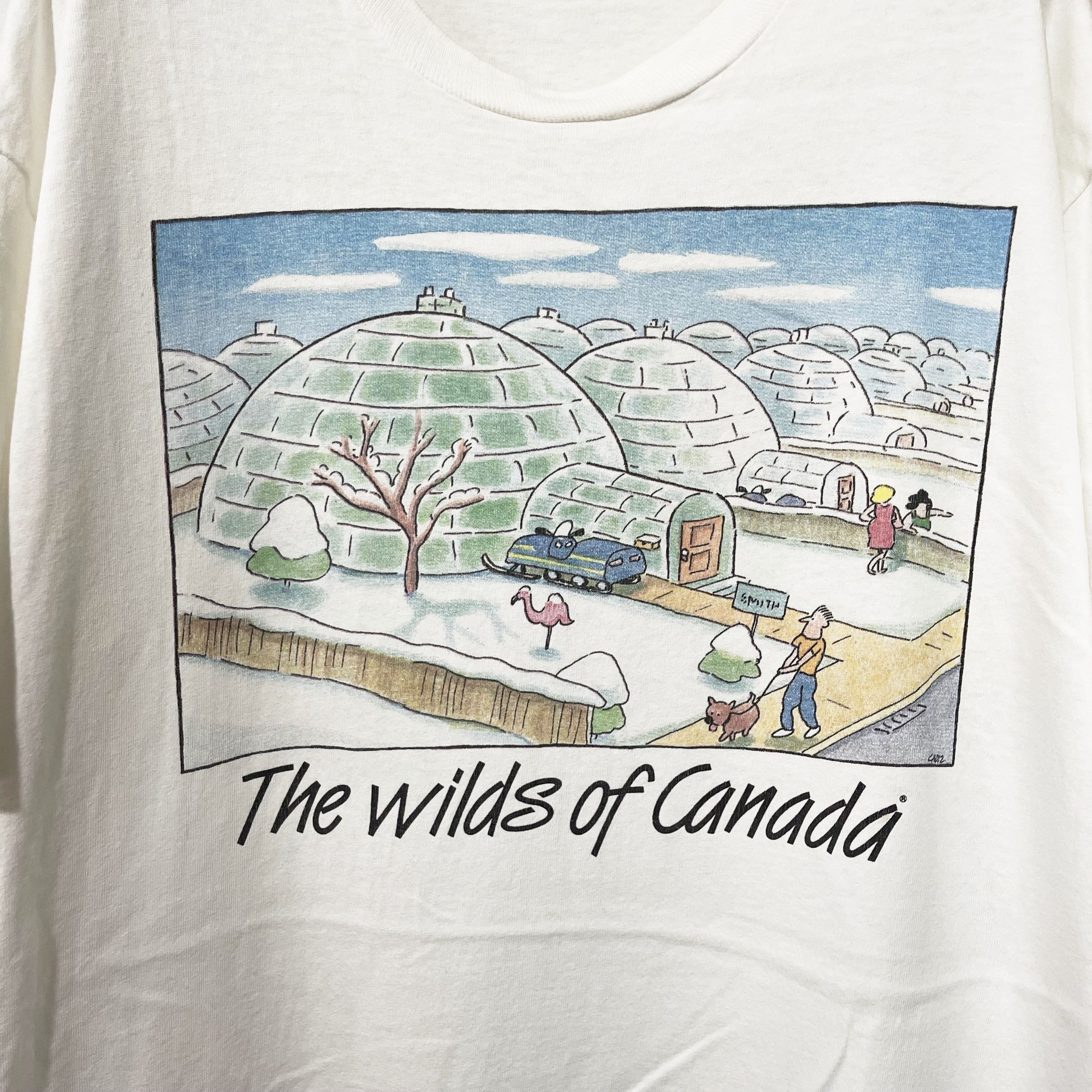 Vintage Vintage 90s The Wilds of Canada T-Shirt Size US XL / EU 56 / 4 - 2 Thumbnail