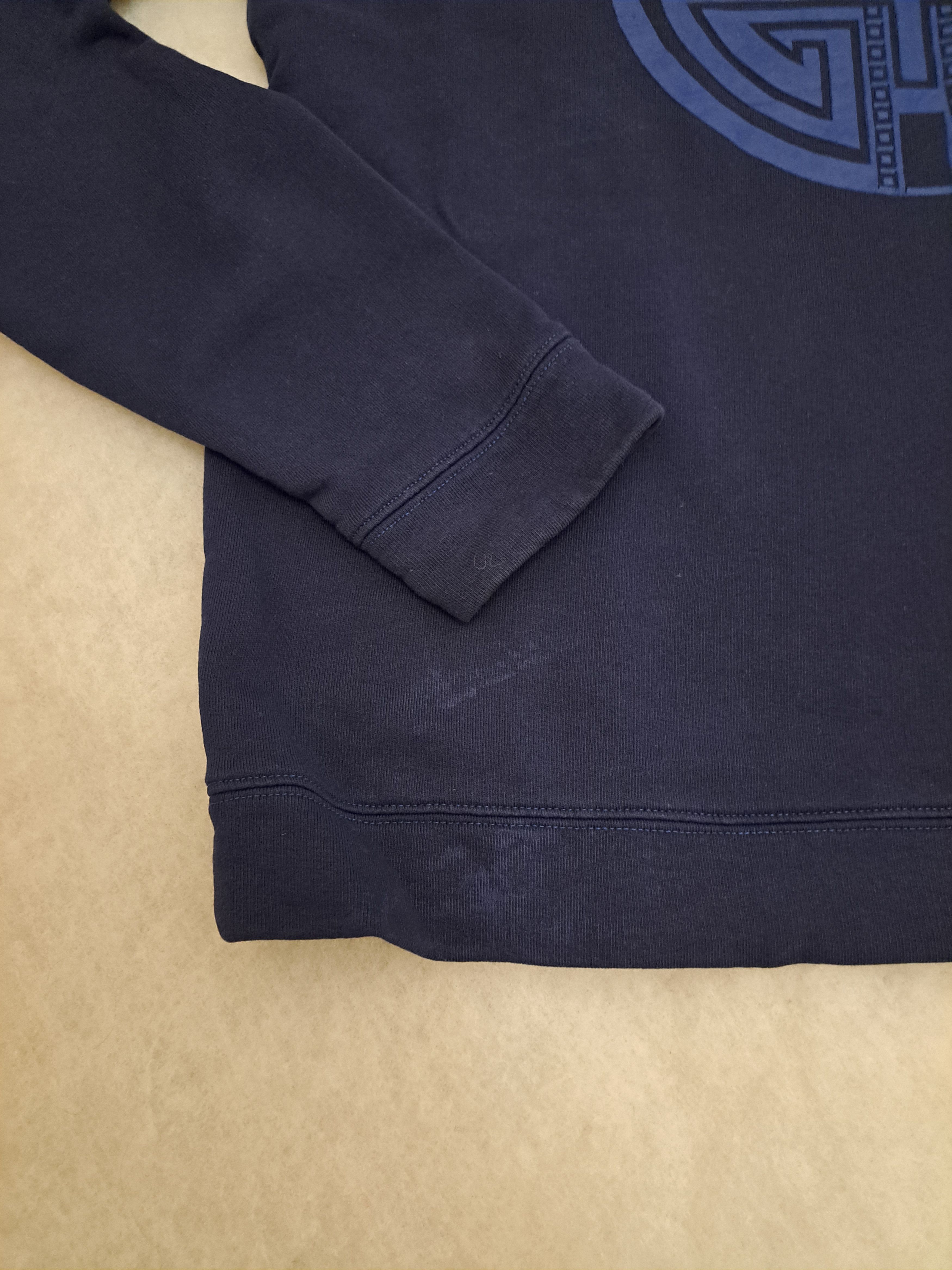 Versace Navy big logo sweatshirt Versace Collection, crewneck L Size US L / EU 52-54 / 3 - 9 Thumbnail
