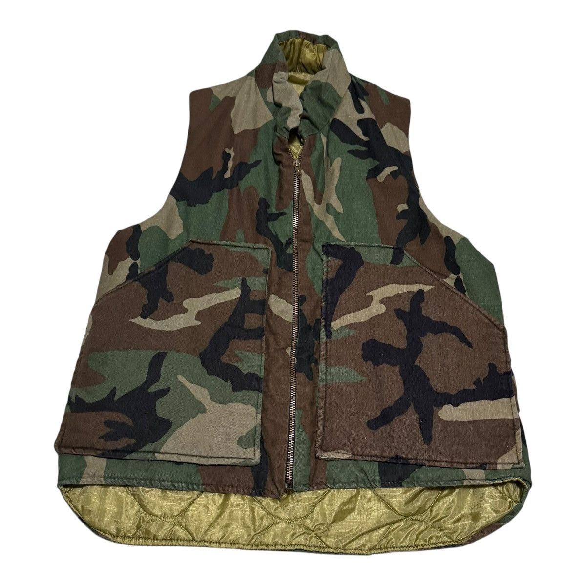Vintage Vintage 60s 70s Camo Talon Zipper Full Zip Vest Men's Small Size US S / EU 44-46 / 1 - 1 Thumbnail