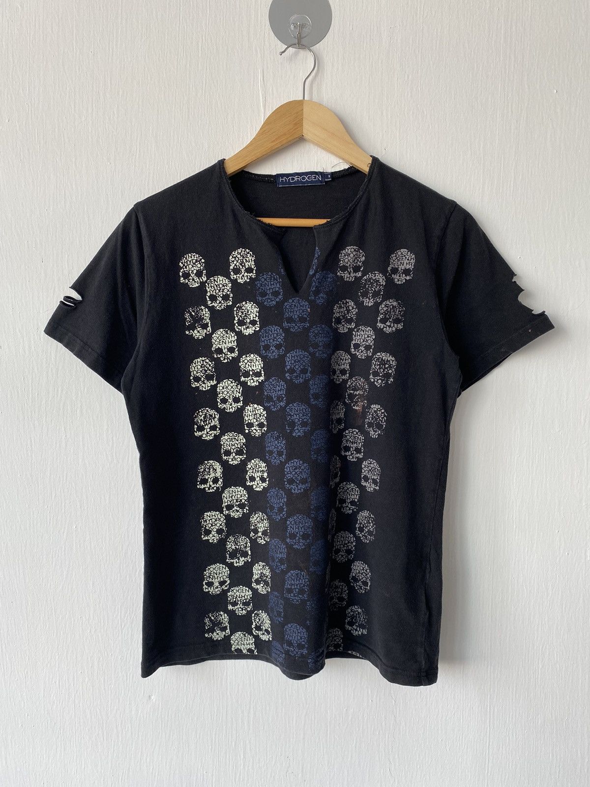 HYDROGEN × Vintage Hydrogen Skull T-shirt Size US S / EU 44-46 / 1 - 1 Thumbnail