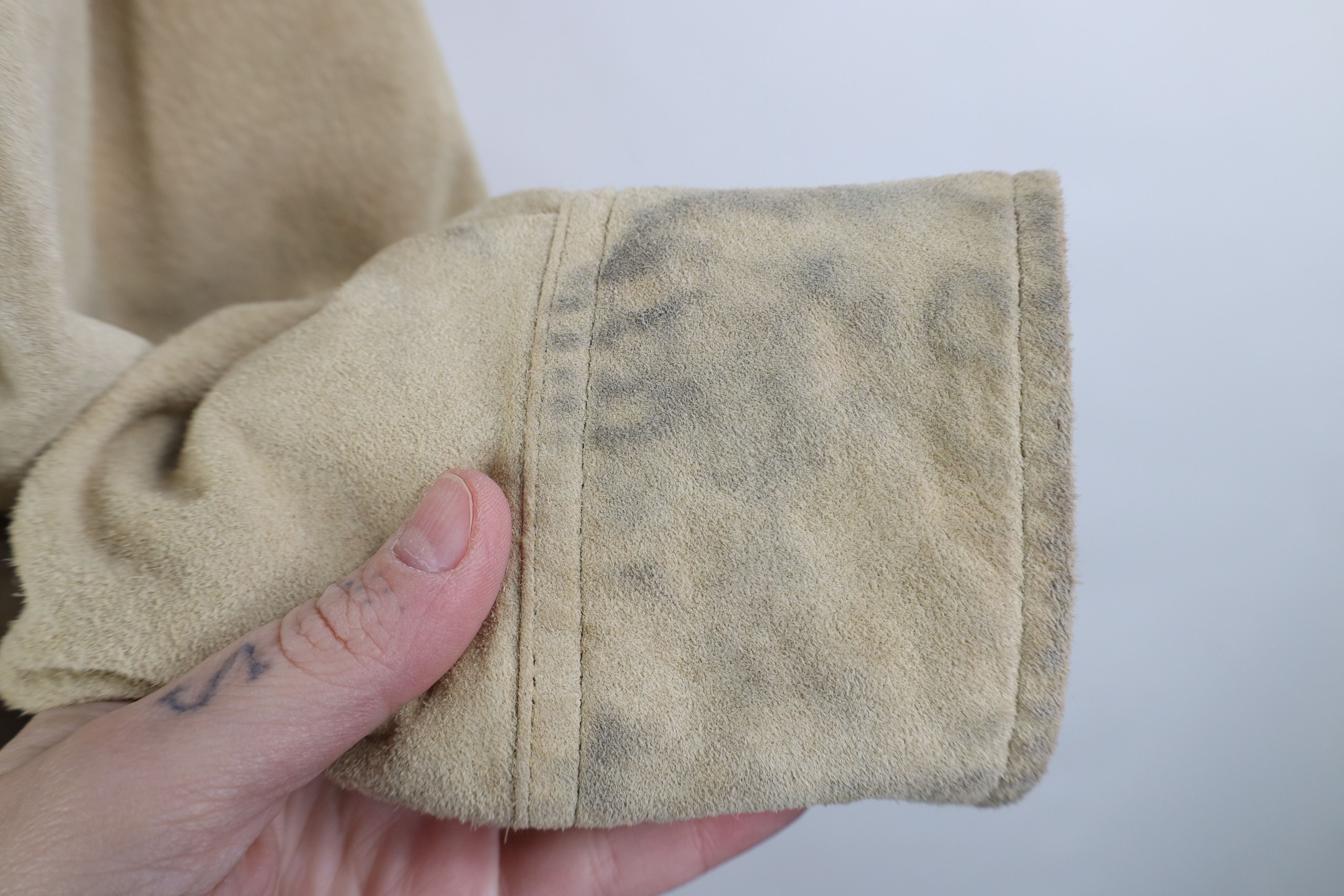 Vintage Vintage 90s Streetwear Suede Leather Shirt Jacket Jac Shirt Size XL / US 12-14 / IT 48-50 - 4 Thumbnail