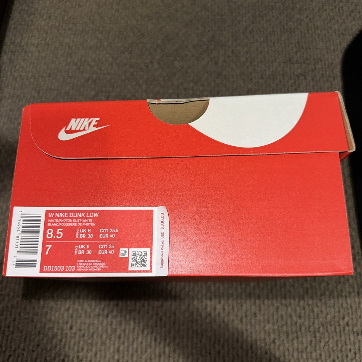 Nike Nike Dunk Low Photon Dust (Women’s) Size US 8.5 / IT 38.5 - 8 Thumbnail