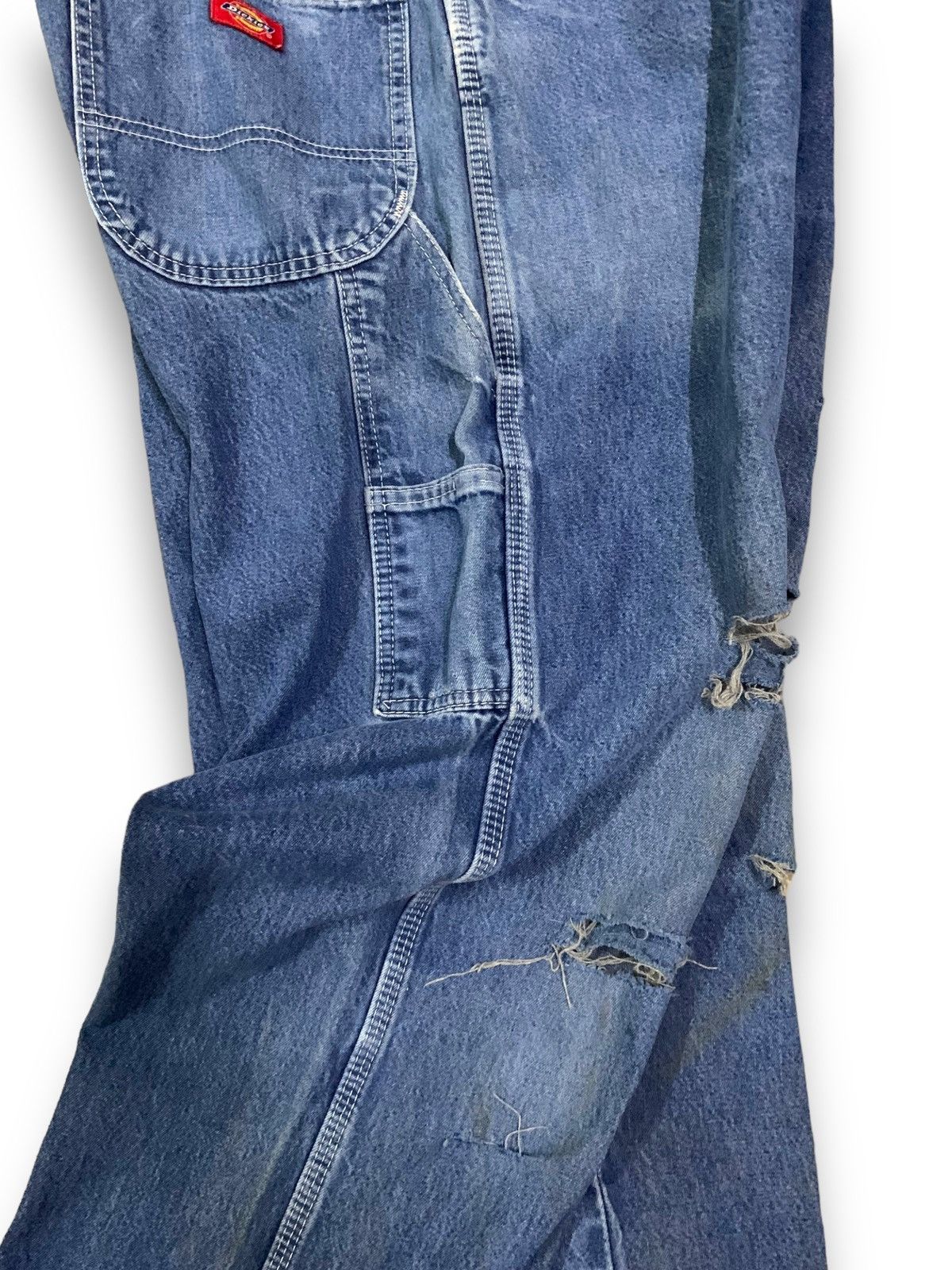 Dickies Vintage Dickies Blue Wash Baggy Distressed Carpenter Jeans Size US 40 / EU 56 - 12 Thumbnail