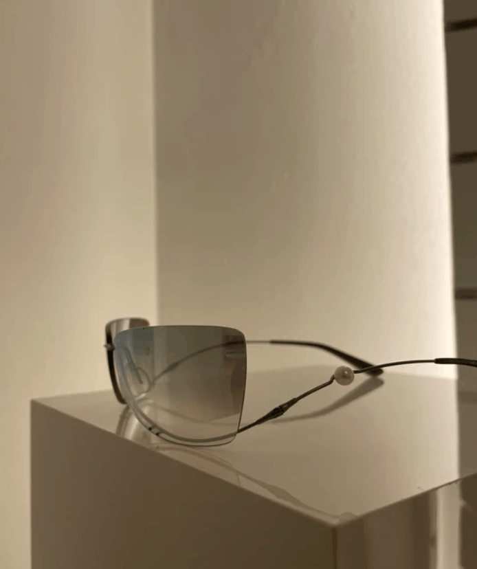 CHANEL Sunglasses 4053-H Rhinestone 4017 CCLogo Vintage