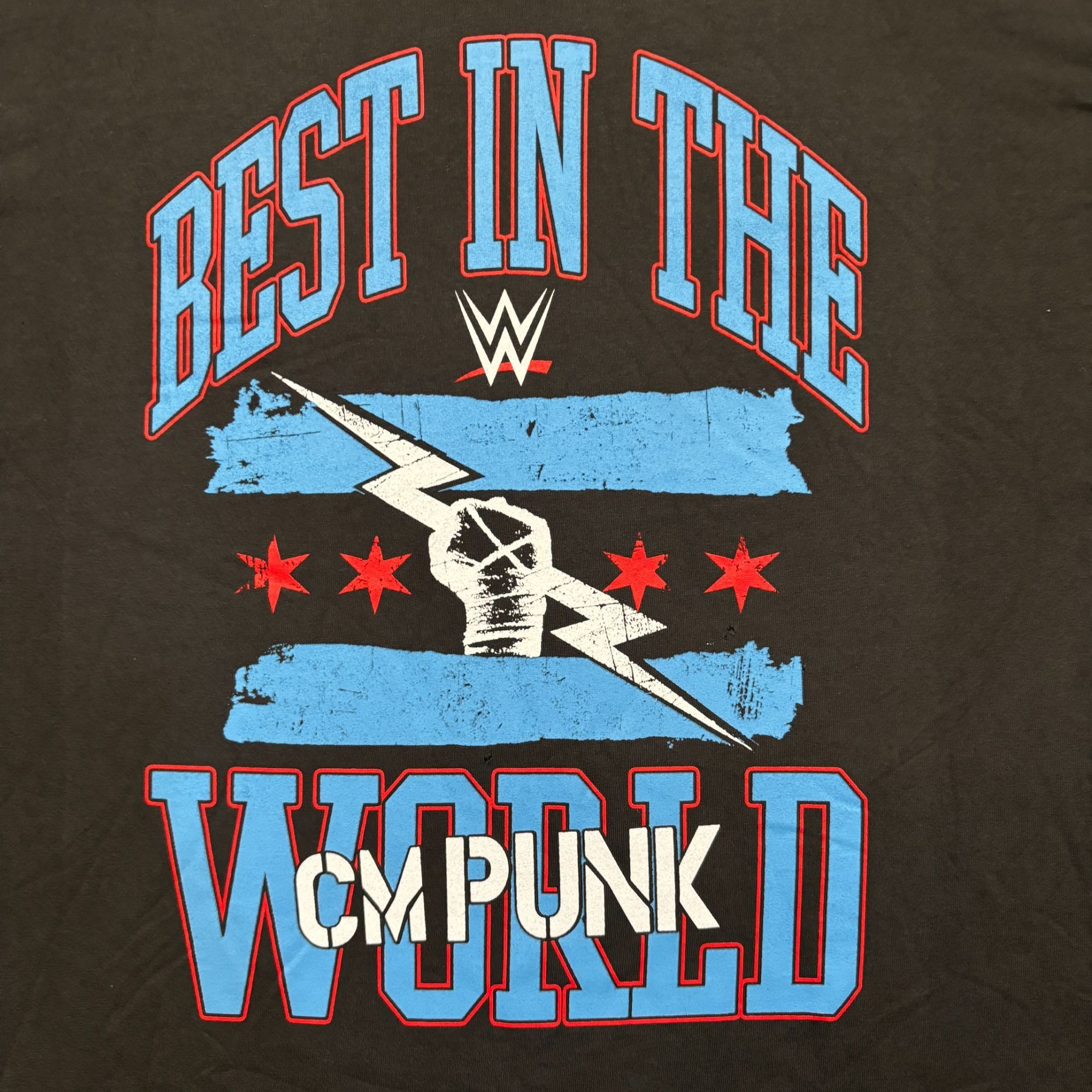 WWE CM Punk Best in the World Catchphrase WWE Superstar Tee XL Size US XL / EU 56 / 4 - 2 Thumbnail