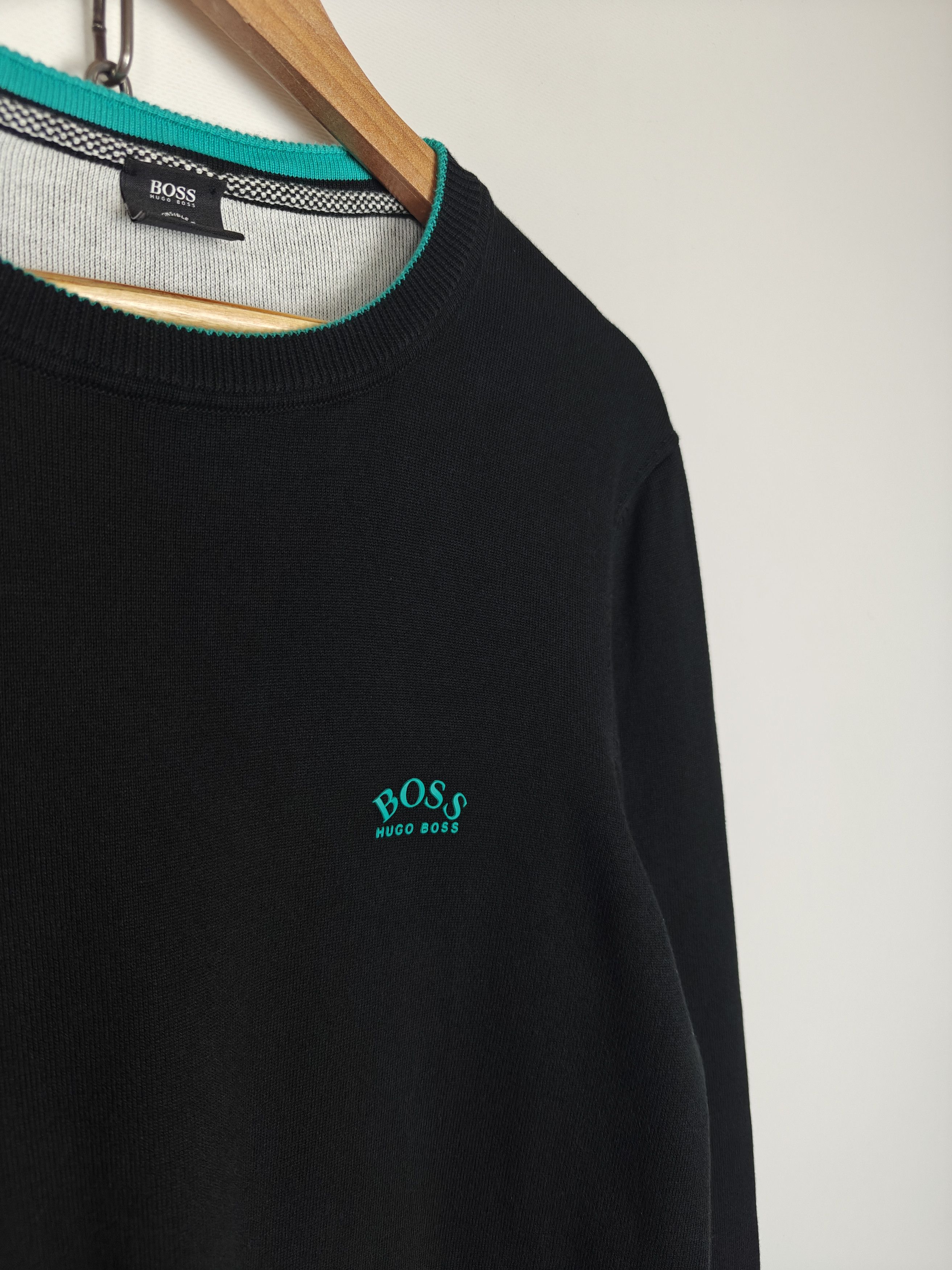 Hugo Hugo Boss Responsible Sweater Pullover Logo Black S Size US S / EU 44-46 / 1 - 4 Thumbnail