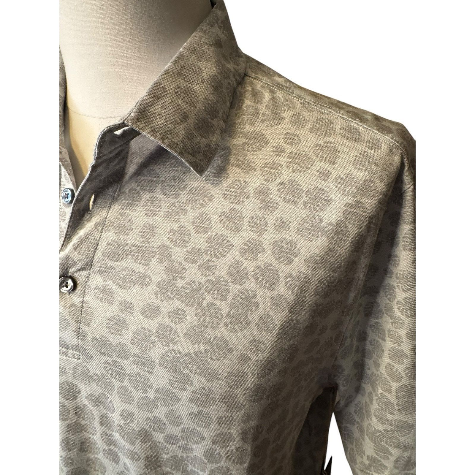 Other Linksoul NEW Golf Large Palm Leaves Polo Shirt Stretch Size US L / EU 52-54 / 3 - 2 Thumbnail