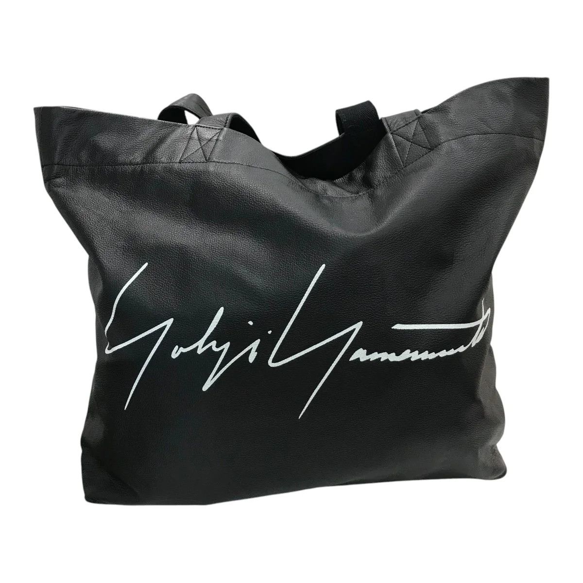Yohji Yamamoto YOHJI YAMAMOTO “Signature tote(L)” leather tote bag Size ONE SIZE - 2 Thumbnail