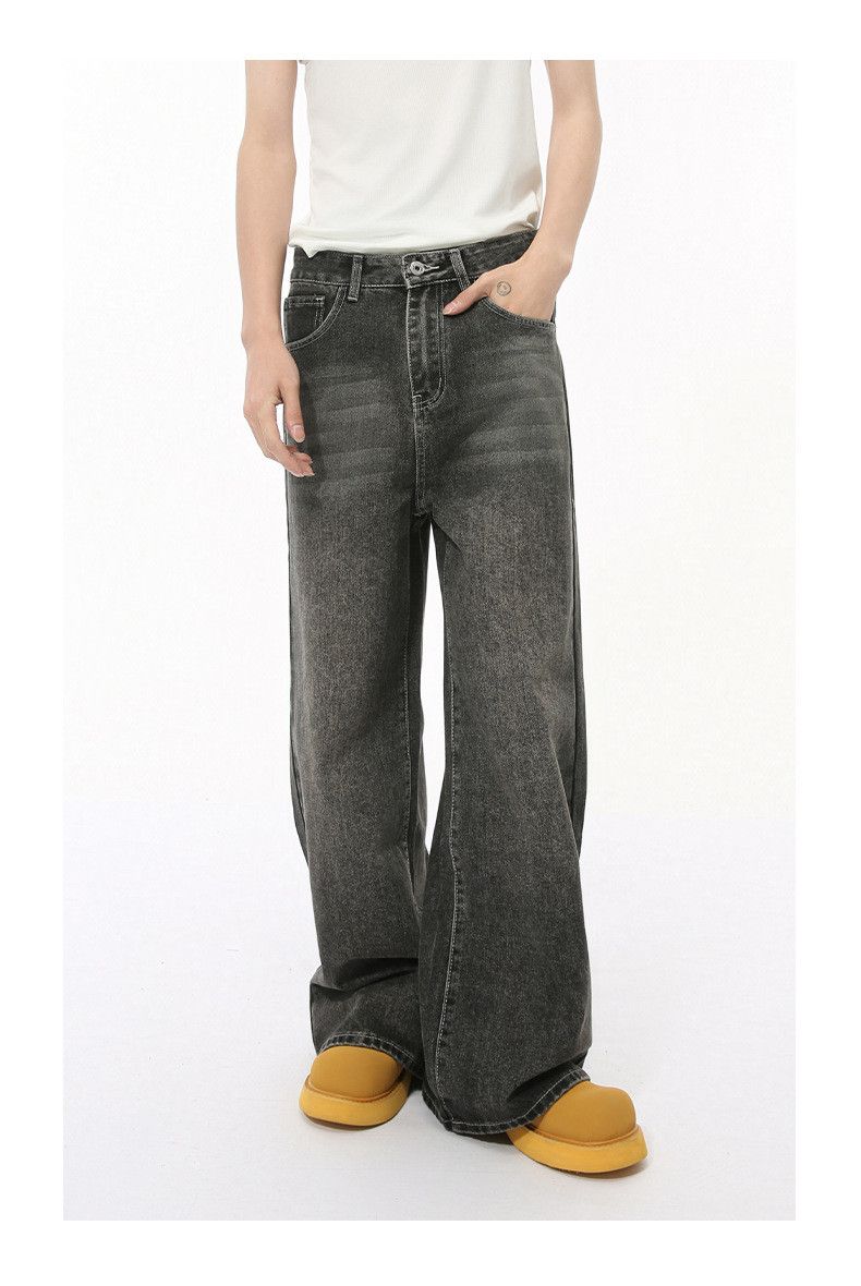 Japanese Brand × Jean Vintage distressed simple straight loose jeans casual Size US 32 / EU 48 - 2 Thumbnail