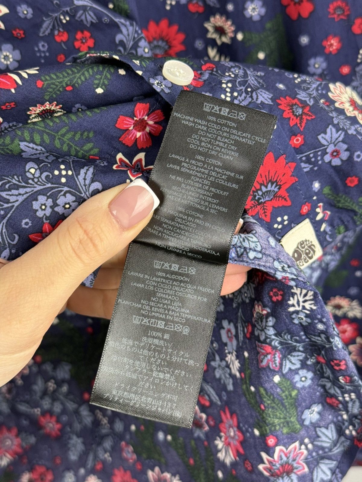 Pretty Green Pretty Green Floral Pattern Long Sleeve Button Up Shirt Size US S / EU 44-46 / 1 - 14 Thumbnail