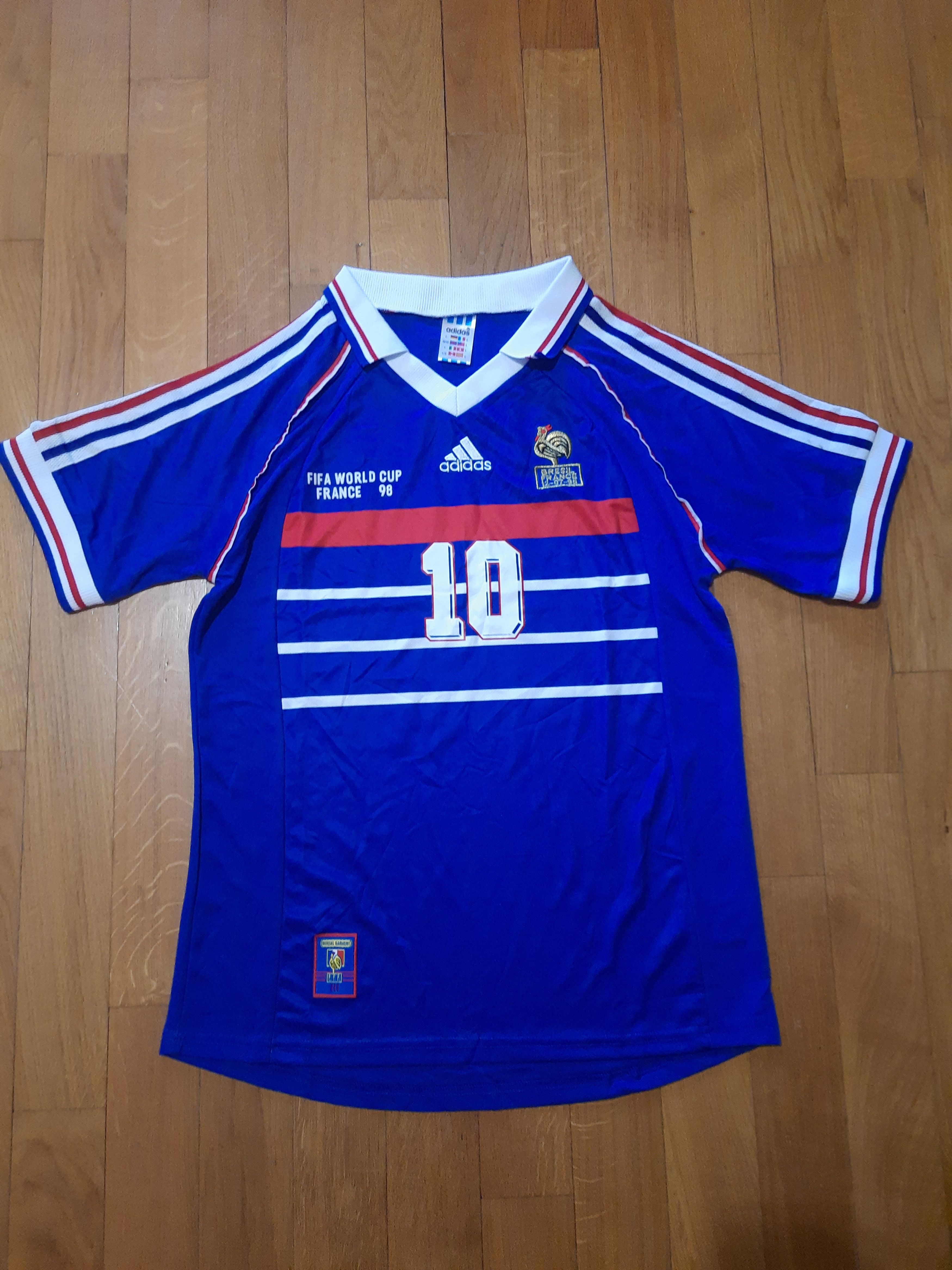Other France National Team 98 Zidane Soccer Football Size US L / EU 52-54 / 3 - 3 Thumbnail