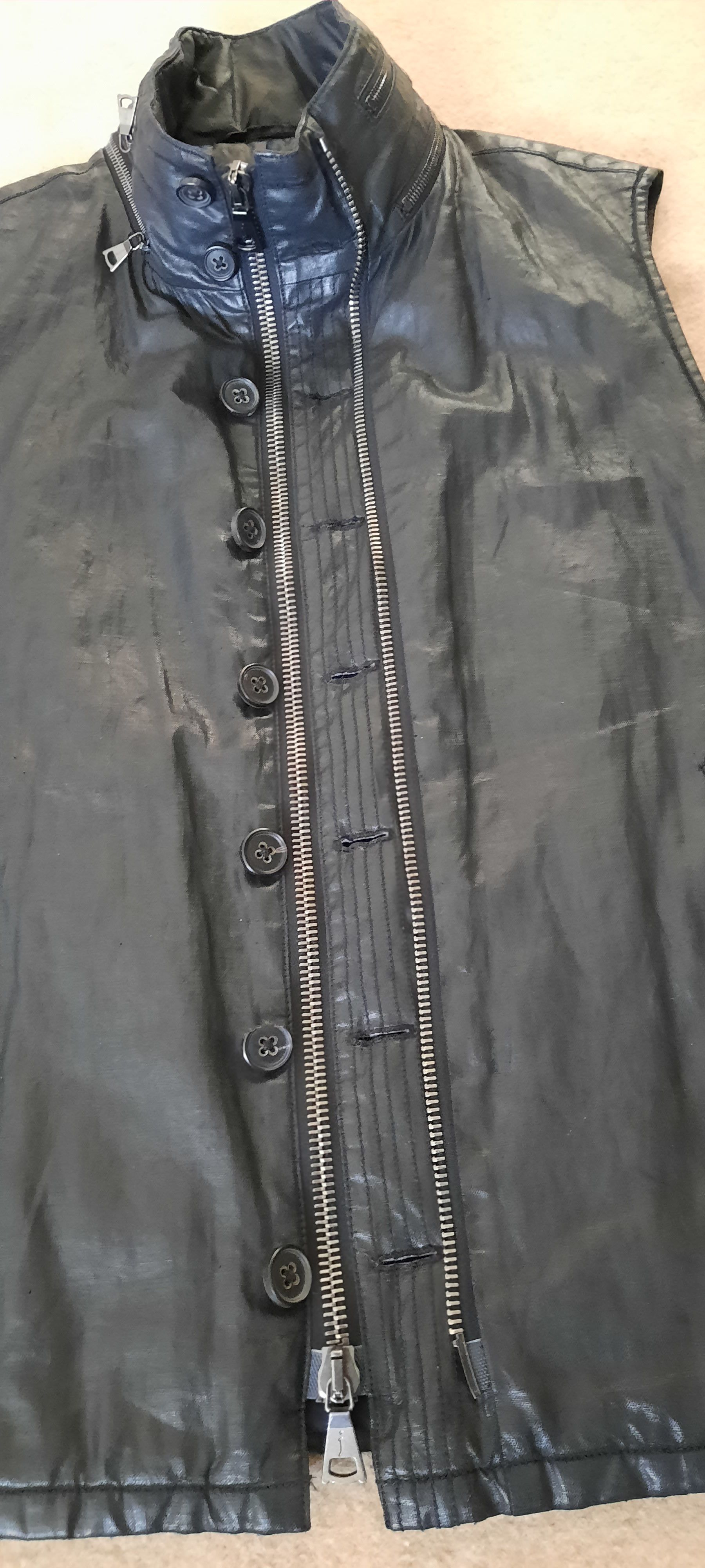 John Varvatos JOHN VARVATOS Beschichtete Leinenjacke Size US M / EU 48-50 / 2 - 13 Thumbnail
