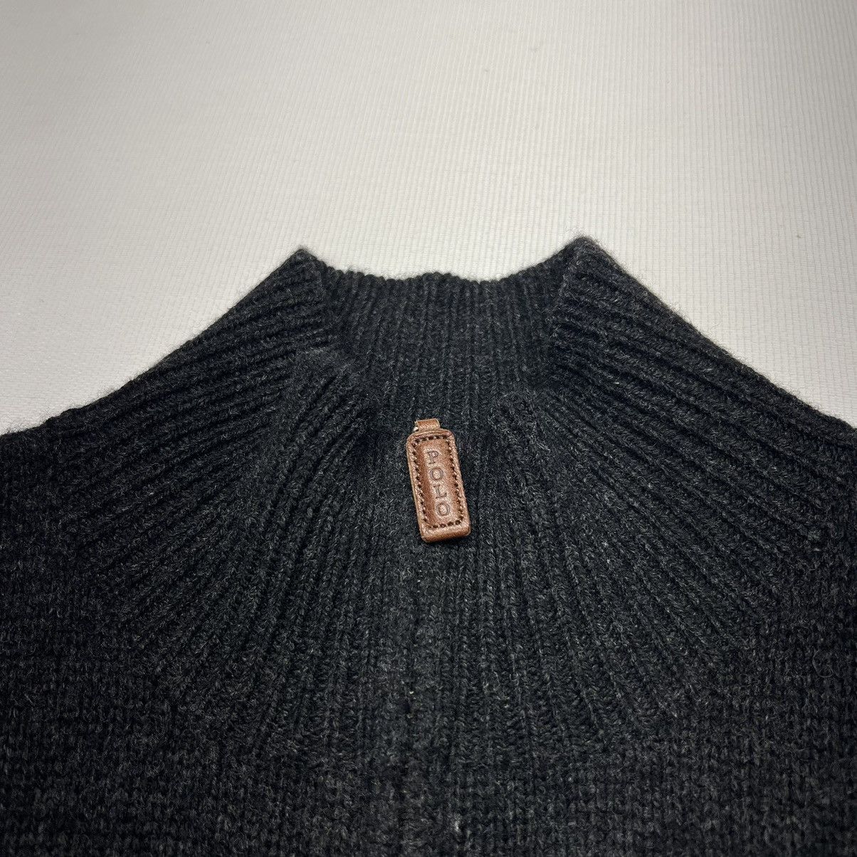 Polo Ralph Lauren Polo Ralph Lauren 1/4 Zip Sweater Grey Lambs Wool Pullover Size US L / EU 52-54 / 3 - 4 Thumbnail
