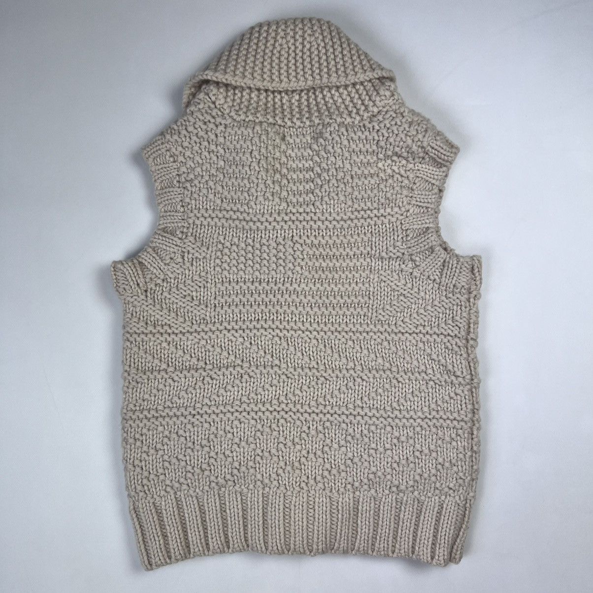 Ralph Lauren × Vintage Ralph Lauren heavyweight wool knit cardigan vest Size M / US 6-8 / IT 42-44 - 2 Thumbnail