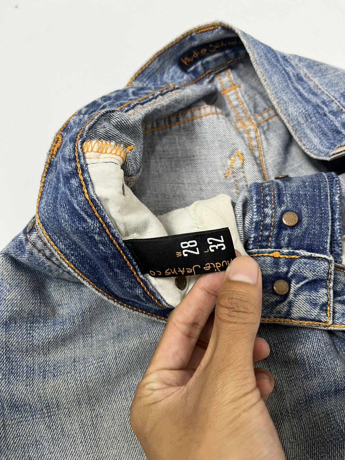 Nudie Jeans crazy distressed jeans by nudie Size US 28 / EU 44 - 6 Thumbnail