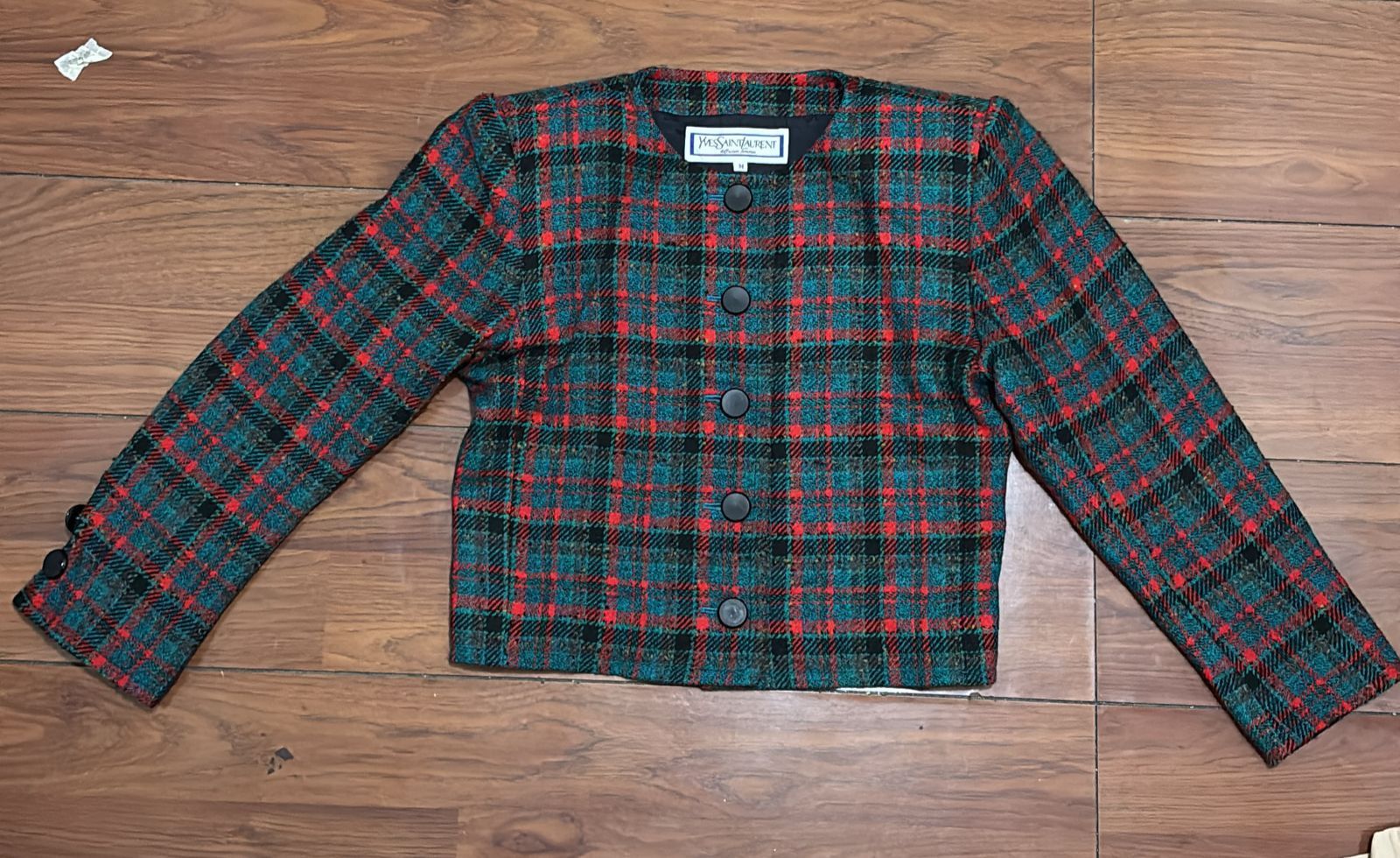 Yves Saint Laurent Yves Saint Laurent / 90's round neck pattern Size M / US 6-8 / IT 42-44 - 1 Thumbnail