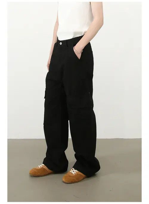Japanese Brand × Jean American street black loose pocket casual workwear trousers Size US 34 / EU 50 - 3 Thumbnail