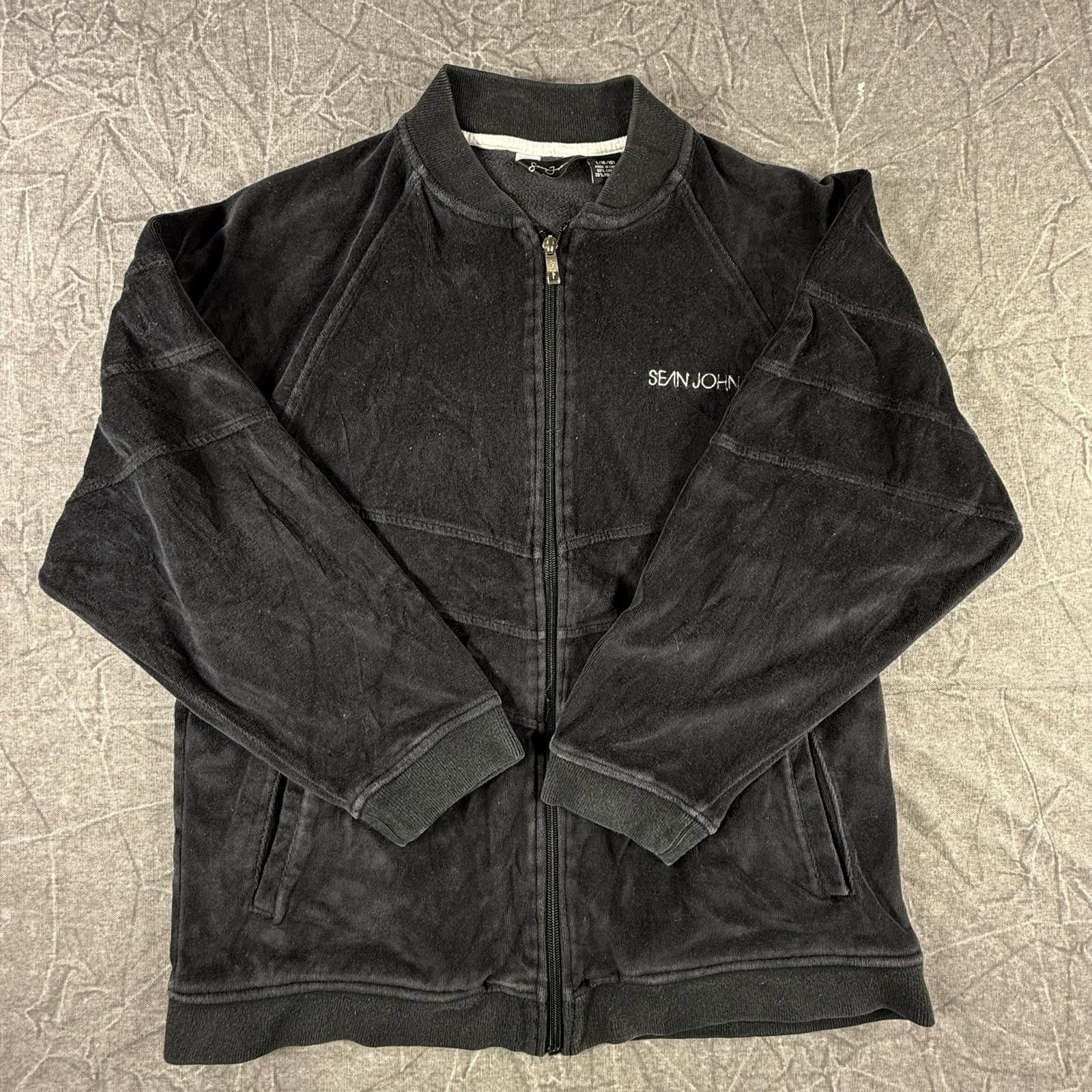 Sean John Sean John Sweater Women's L Black Vintage Y2K Velour Size L / US 10 / IT 46 - 3 Thumbnail
