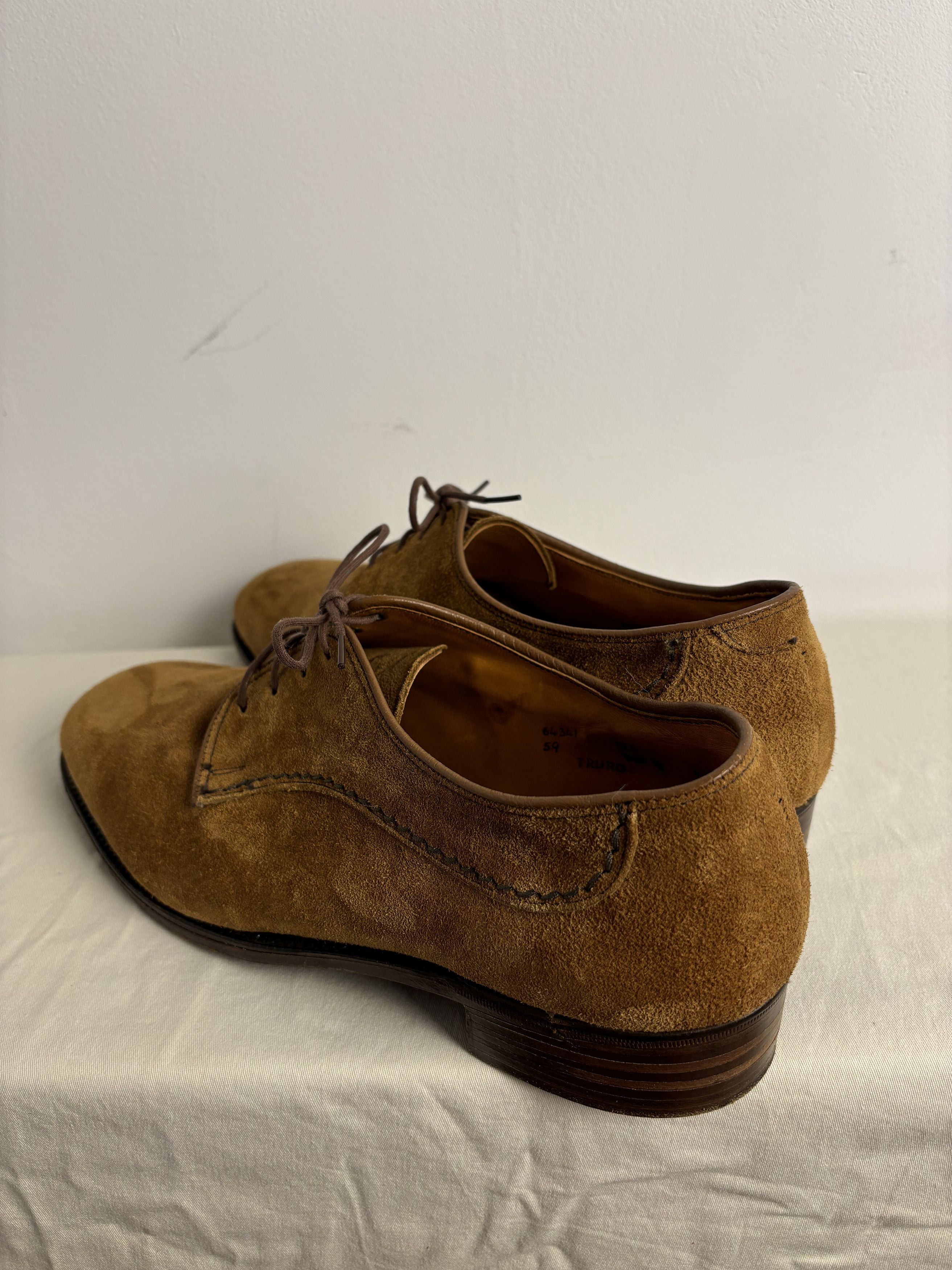 Other Vintage 80s Loake Super Victor Truro Guidi Style Suede Shoes Size US 10 / EU 43 - 7 Thumbnail