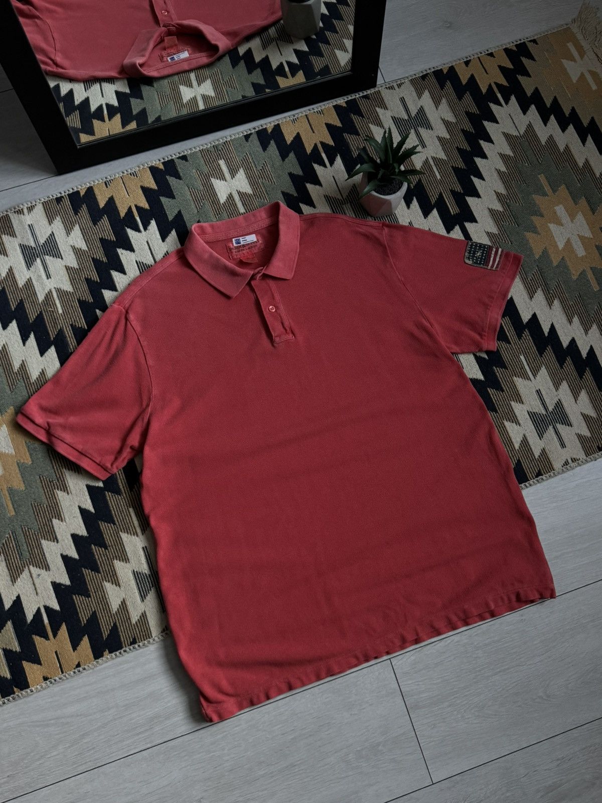 Denim & Supply Ralph Lauren Vintage Denim & Supply Ralph Lauren USA Flag Polo Size US XXL / EU 58 / 5 - 2 Thumbnail