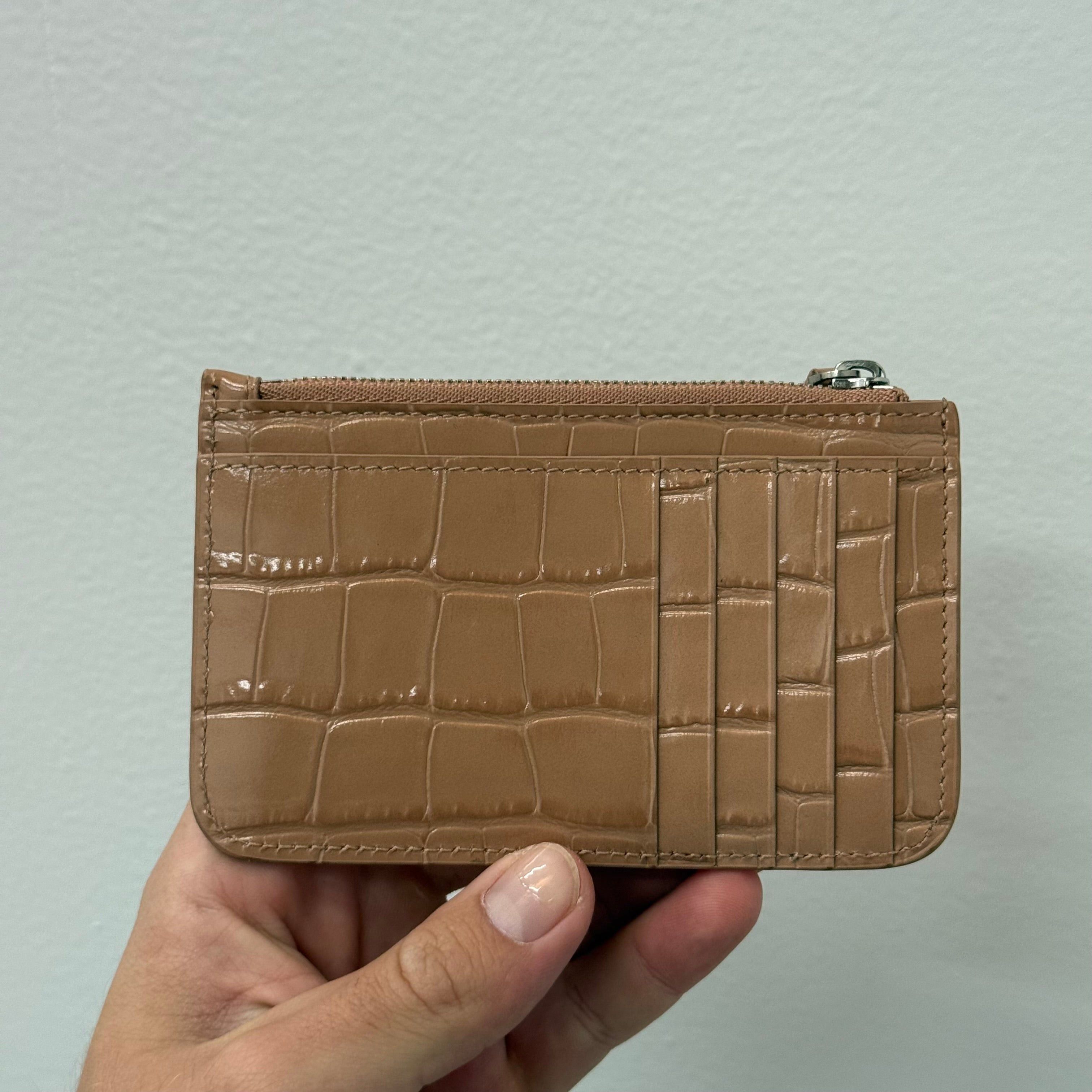 Balenciaga Balenciaga Croc Leather Coin Pouch Size ONE SIZE - 2 Thumbnail