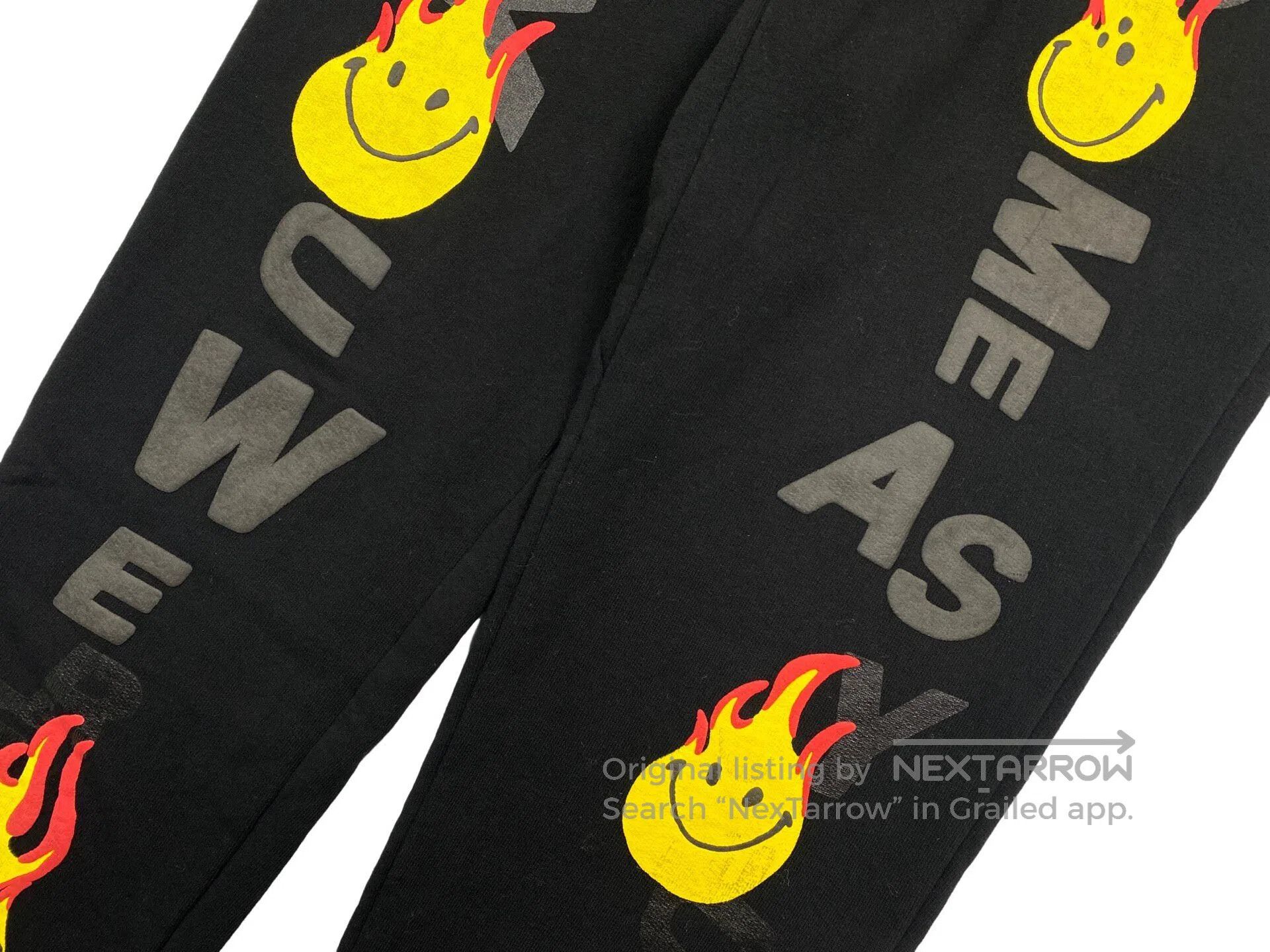 READYMADE Ready Made size L Relief Foaming Print Flame Sweatpants Size US 27 - 5 Thumbnail