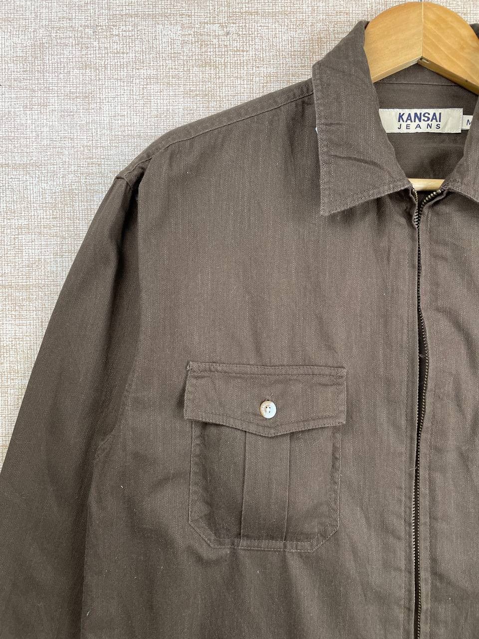 Japanese Brand × Kansai Yamamoto × Vintage Vintage Kansai Jeans Double Pocket Zipper Jacket Size US M / EU 48-50 / 2 - 4 Thumbnail