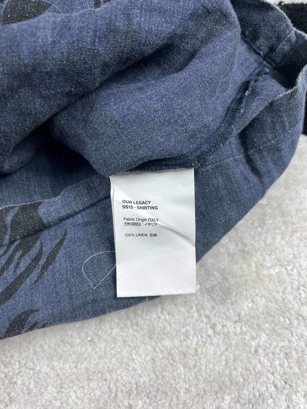 Our Legacy Rare Our Legacy Linen Overprinted Y2K Tee Shirt Size US L / EU 52-54 / 3 - 7 Thumbnail