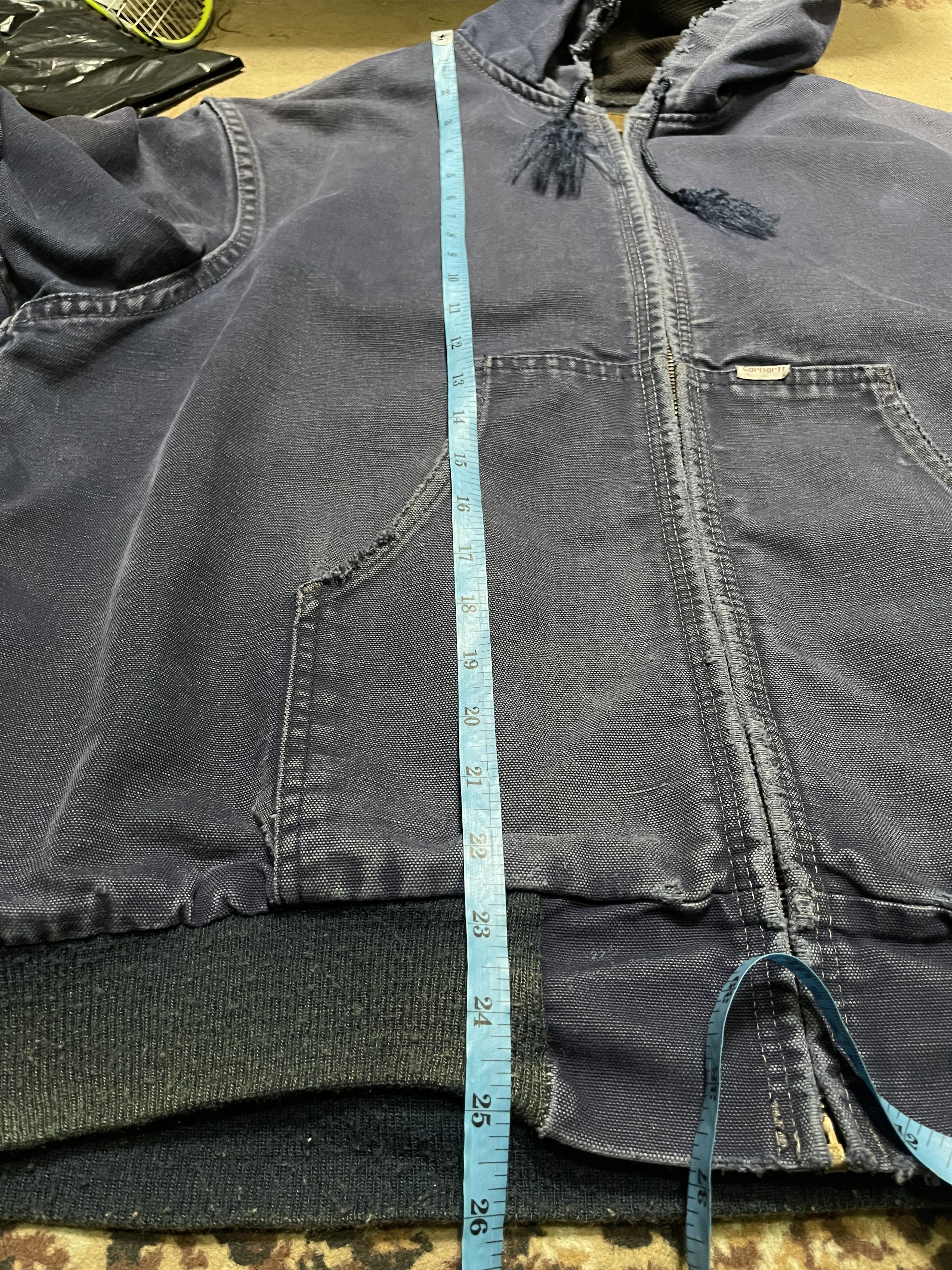 Carhartt Carhartt Blue Work Wear Hooded Jacket Size US L / EU 52-54 / 3 - 22 Thumbnail