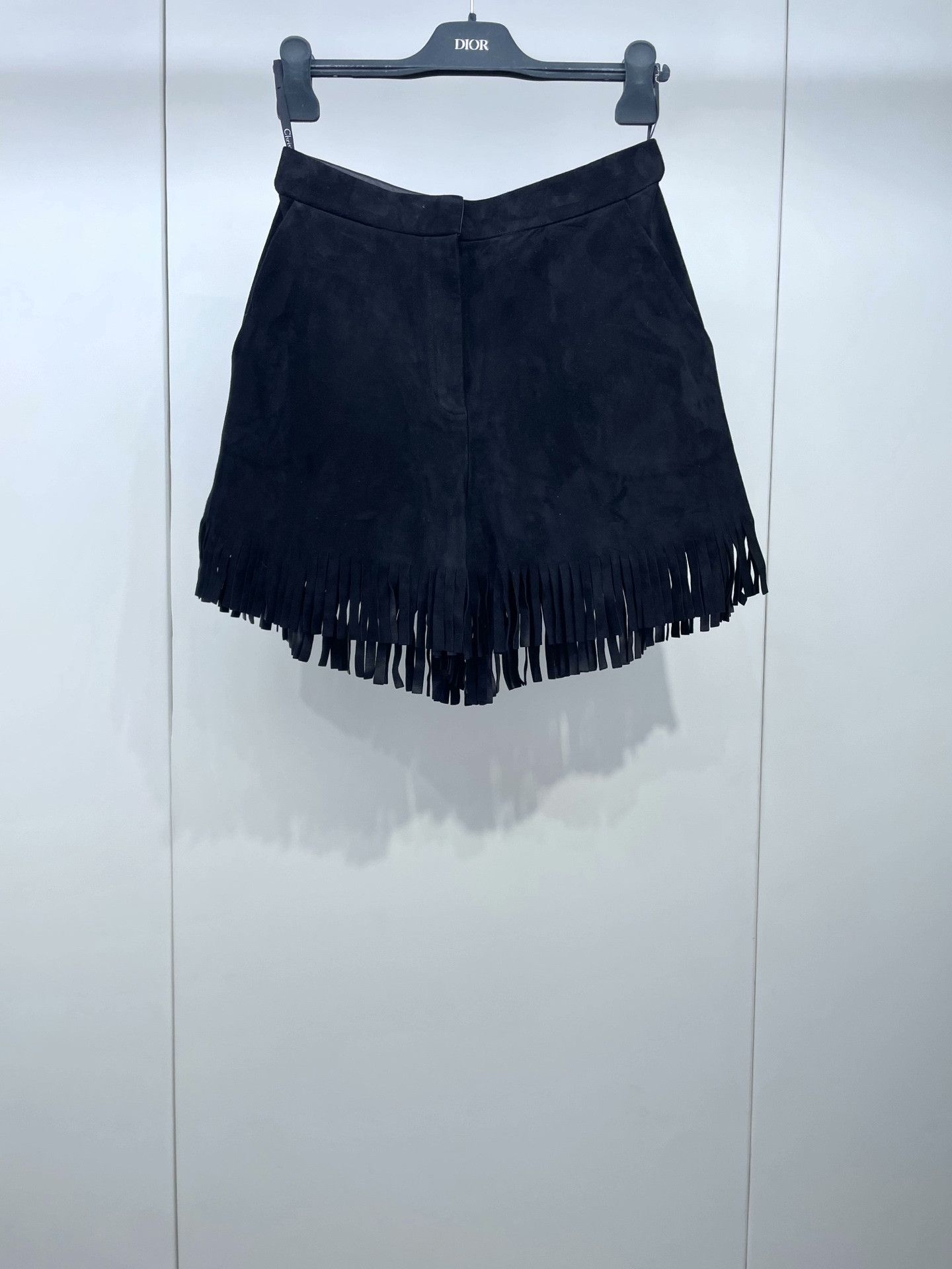 Dior Dior Black Sheepskin Tassel Shorts Size 36" / US 14 / IT 50 - 1 Thumbnail