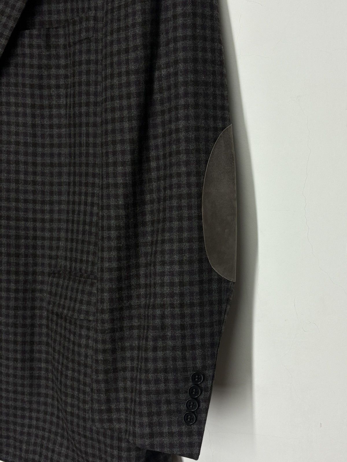 Canali Canali Wool Checkered 2 Button Blazer Jacket Size 54R - 9 Thumbnail