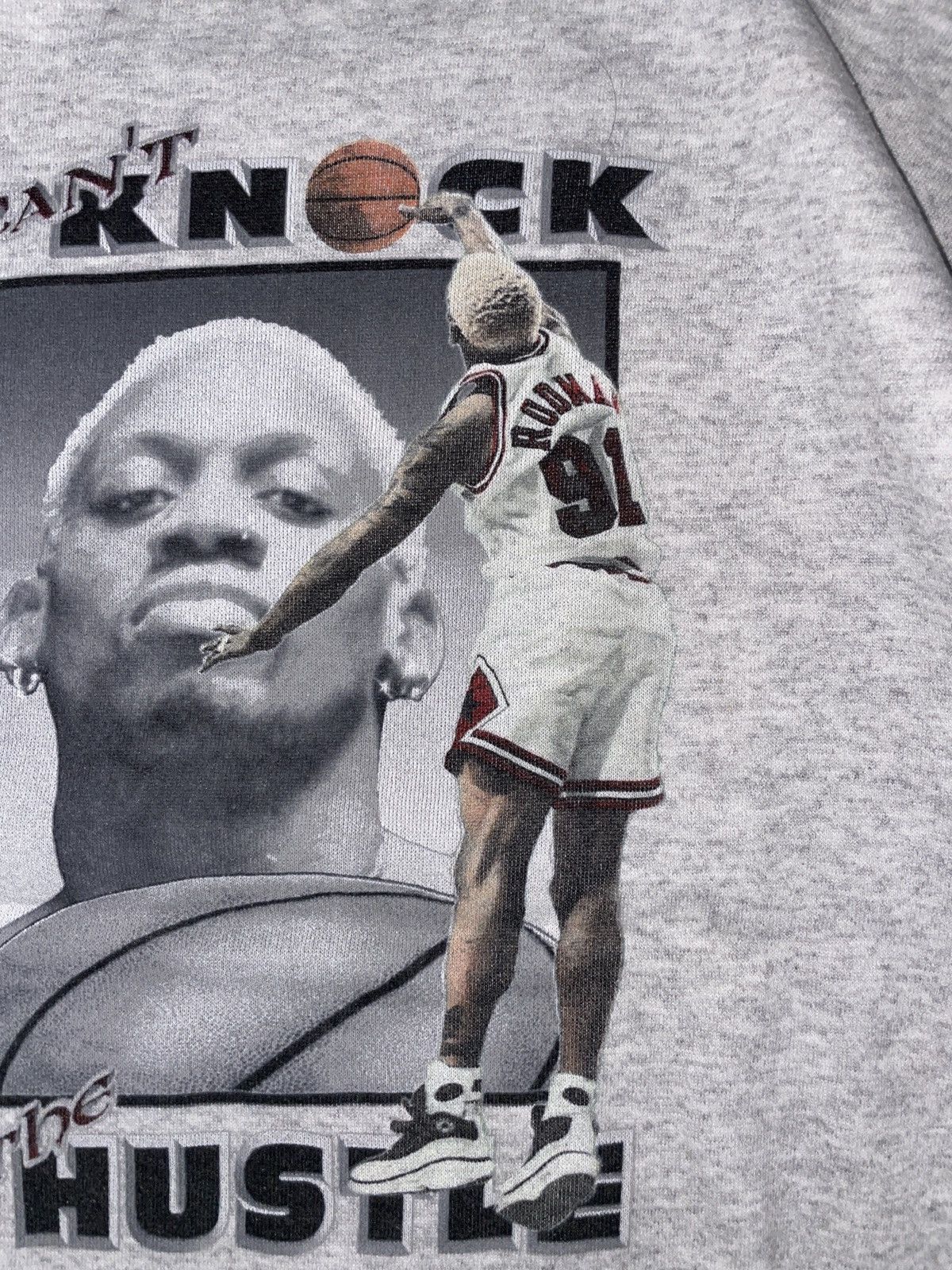 Converse Vintage 90s Converse x Dennis Rodman "Cant Knock the Hustle" Size US L / EU 52-54 / 3 - 4 Thumbnail