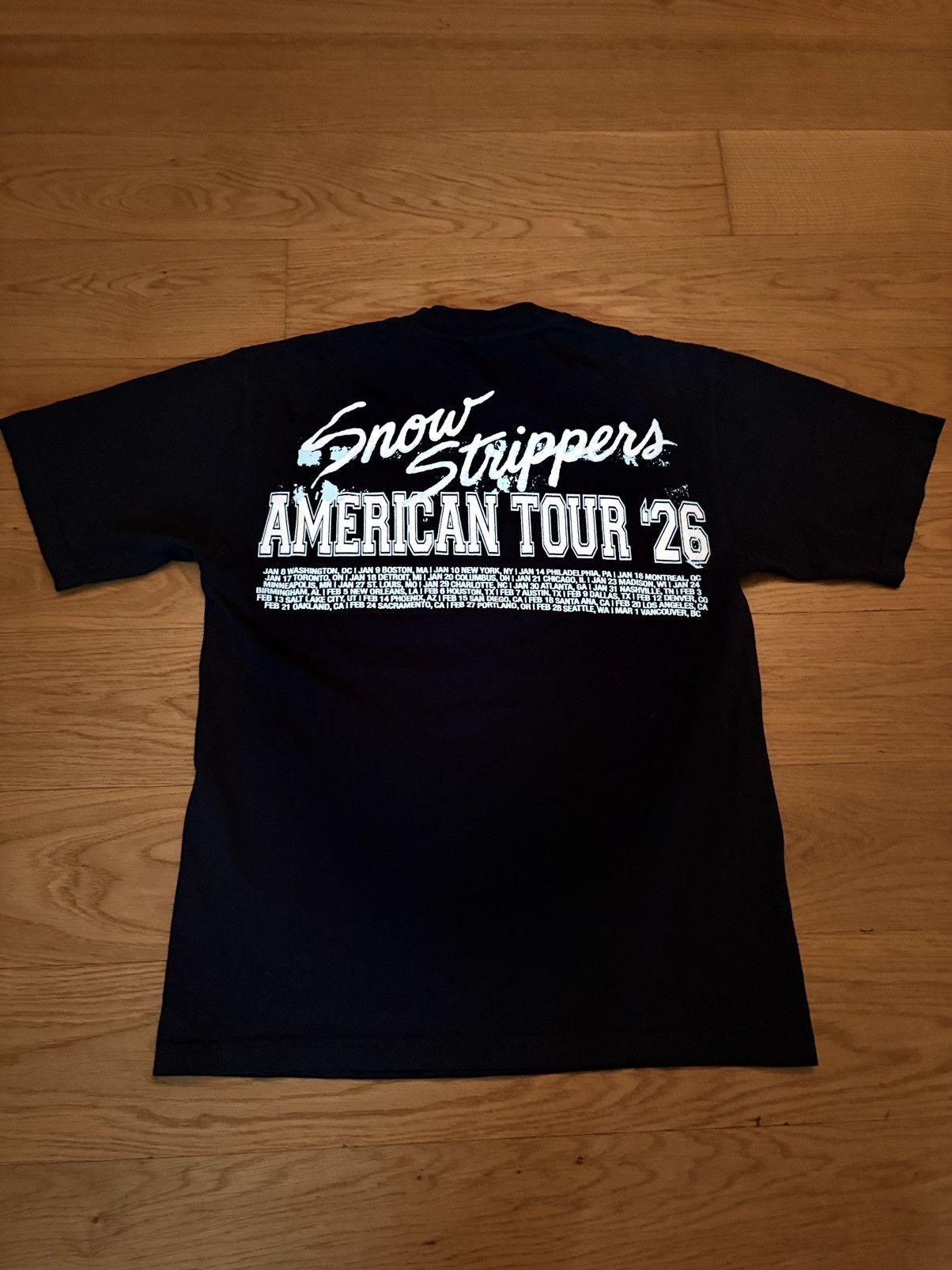 Band Tees Snow Strippers “I <3 Snow” 2026 Tour T-shirt Size US S / EU 44-46 / 1 - 2 Thumbnail