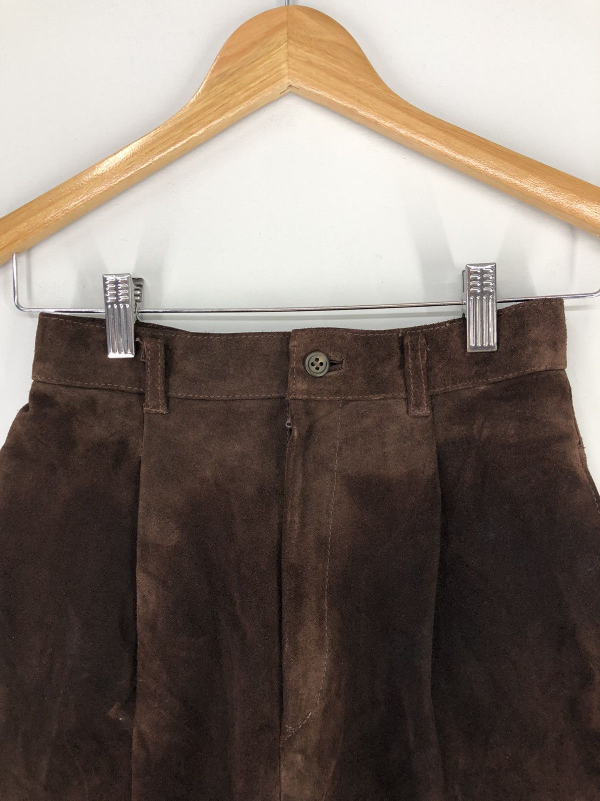 Leather Vintage Cow Leather Short Pants Size 23" - 5 Thumbnail