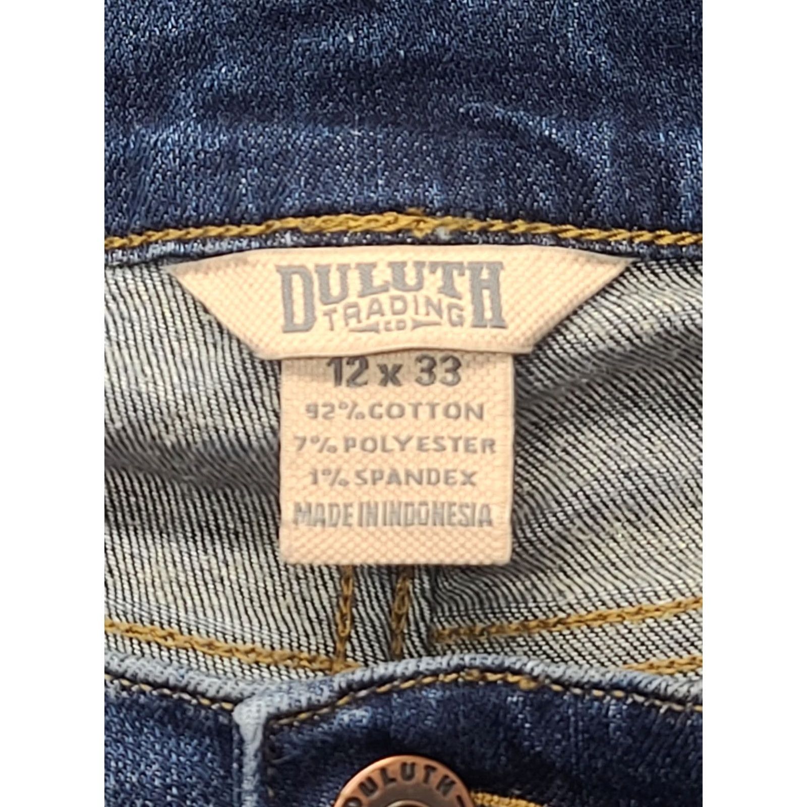 CO Duluth Trading Co Jeans Womens 12x33 DuluthFlex Tapered Leg Workwear Gorpcore Denim Size 34" / US 12 / IT 48 - 2 Thumbnail