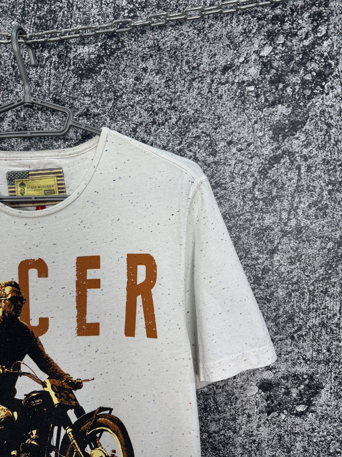 Barbour × MCQ Men’s Barbour Steve McQueen Racer Motorcycle T-Shirt Size L Size US L / EU 52-54 / 3 - 2 Thumbnail